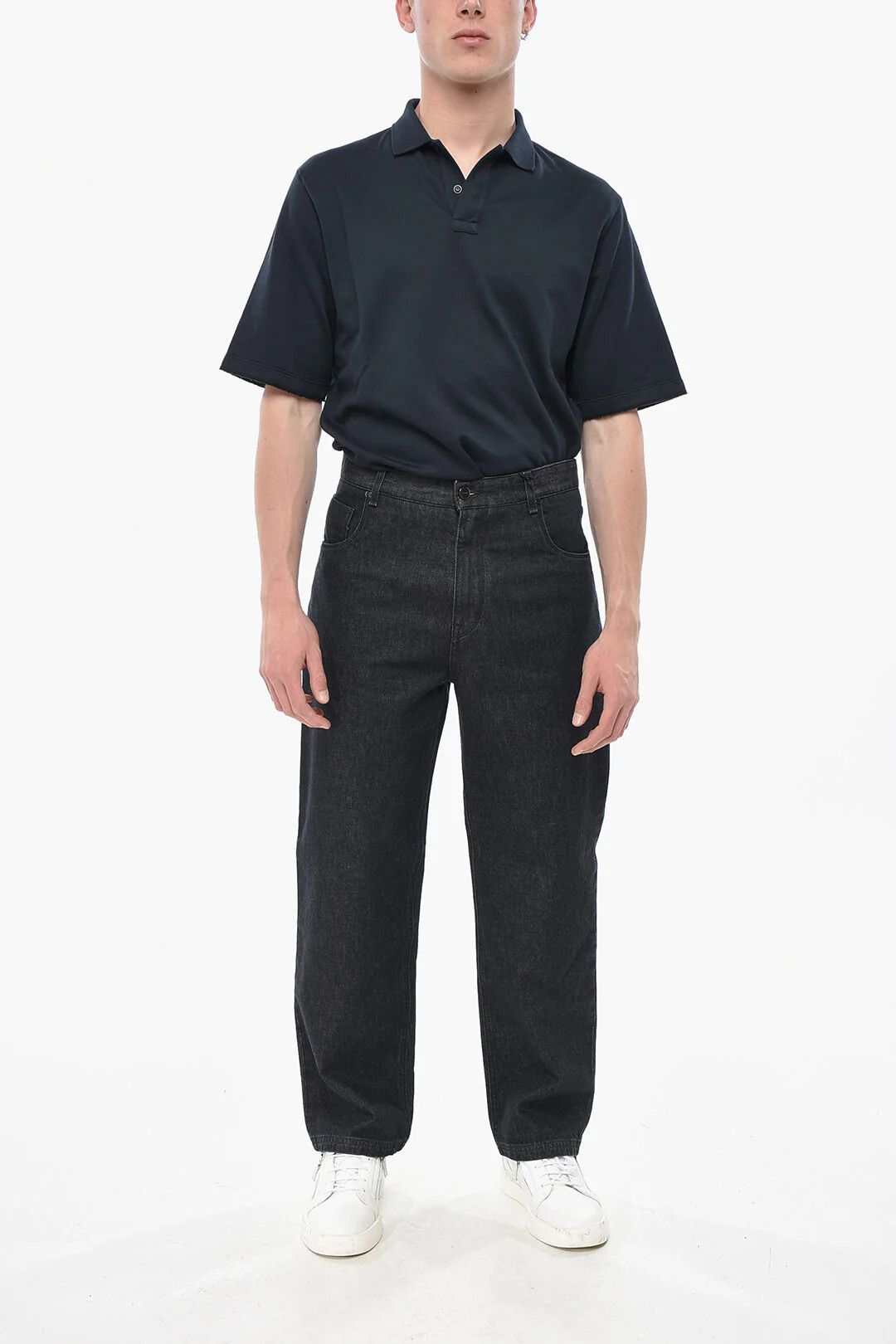 Fendi og1mm0326 Dark-Wash Jeans in Black Size US 33 - 4 Thumbnail