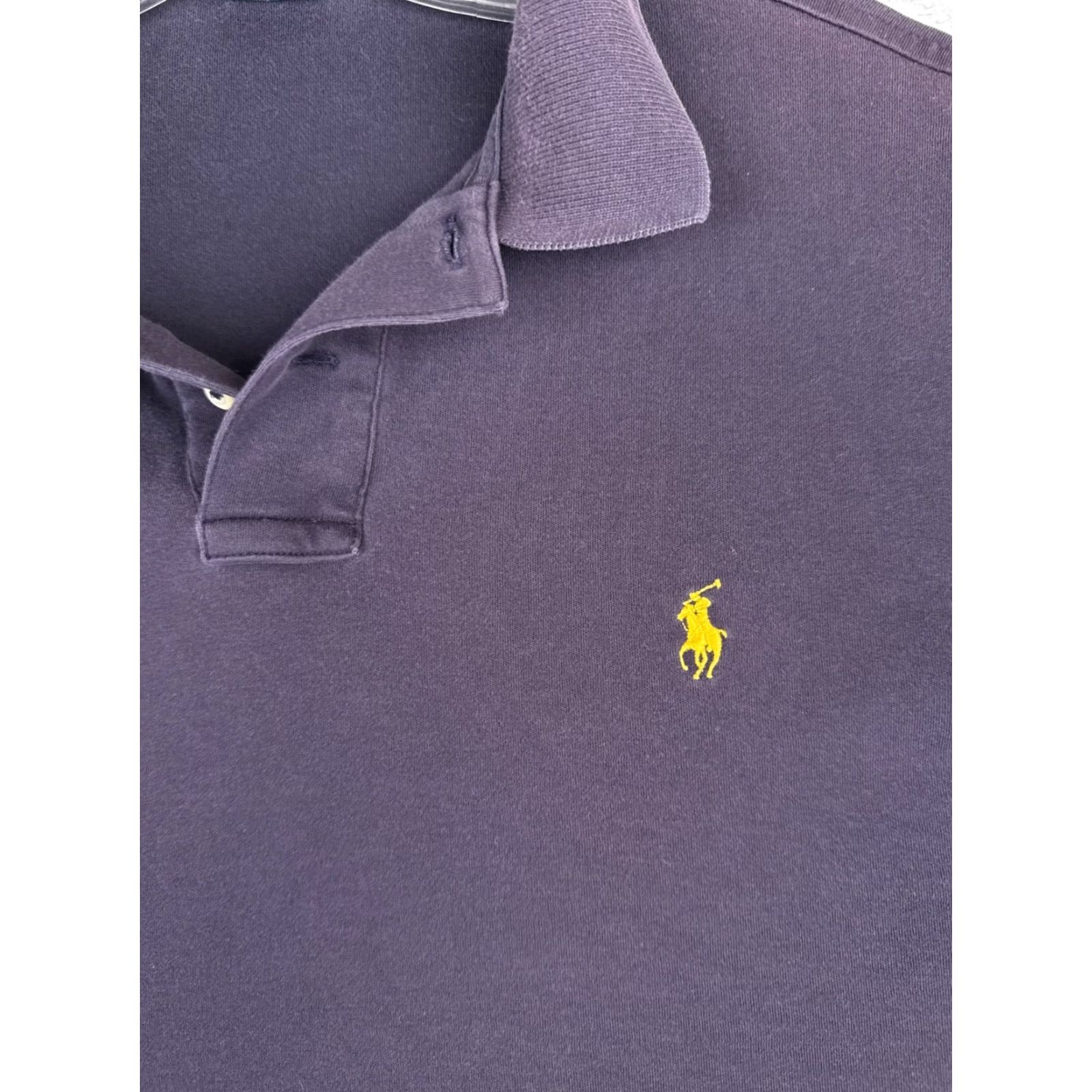 Ralph Lauren VINTAGE Ralph Lauren Polo Shirt Mens Large Blue 100% Cotton Knit Custom Fit Pony Read Size US L / EU 52-54 / 3 - 6 Thumbnail