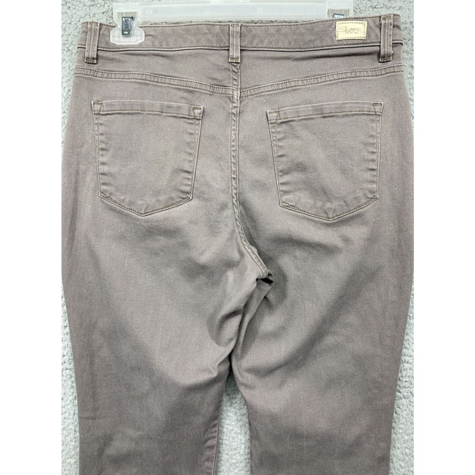 Lee Lee Women's Denim Pants 12M Slim Straight Leg Hi-Rise Light Brown Slim’g Denim Pants Size 34" / US 12 / IT 48 - 5 Thumbnail