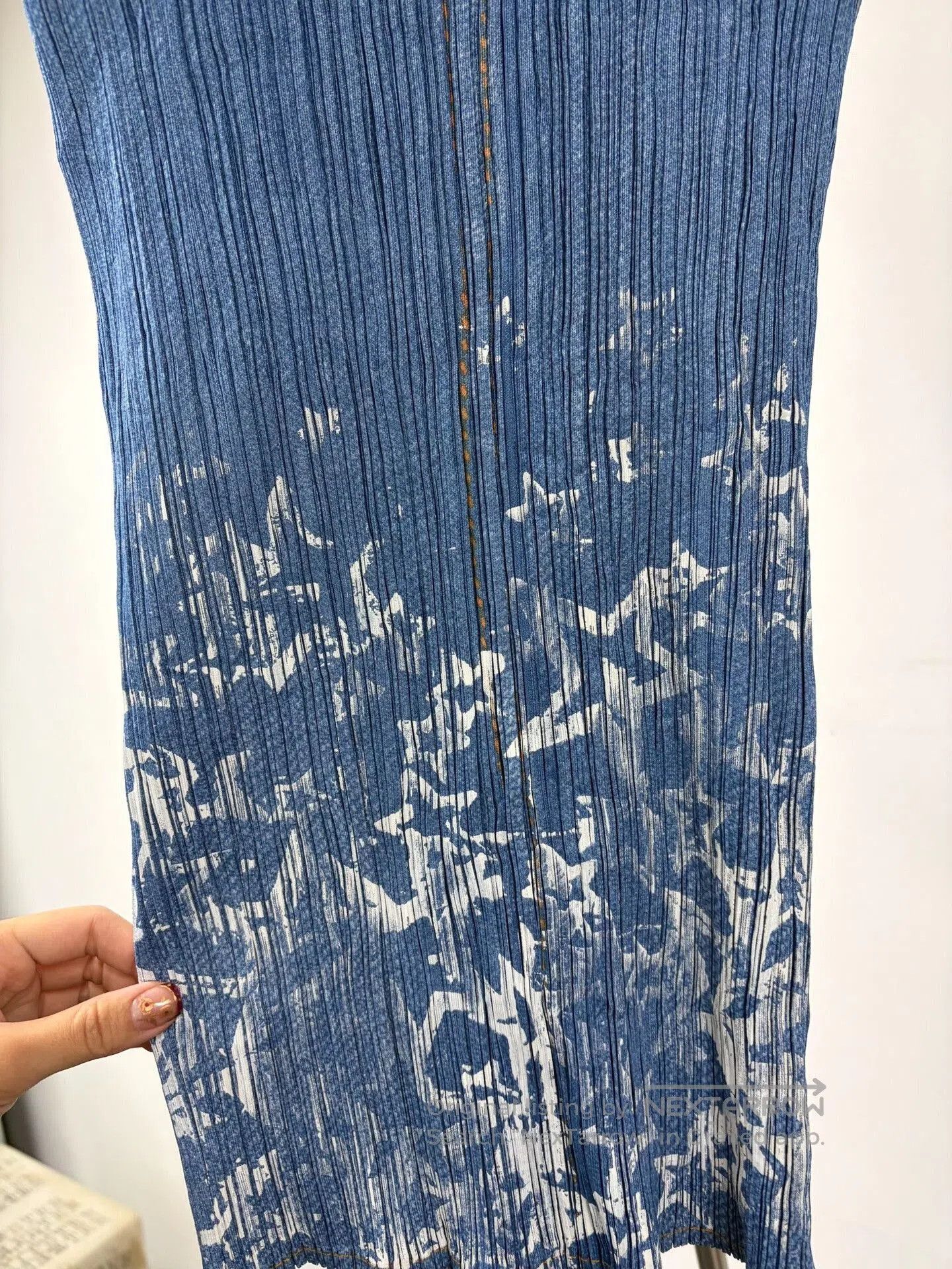 Pleats Please Issey Miyake Pleats Please ISSEY MIYAKE Denim Top. Size XL / US 12-14 / IT 48-50 - 3 Thumbnail