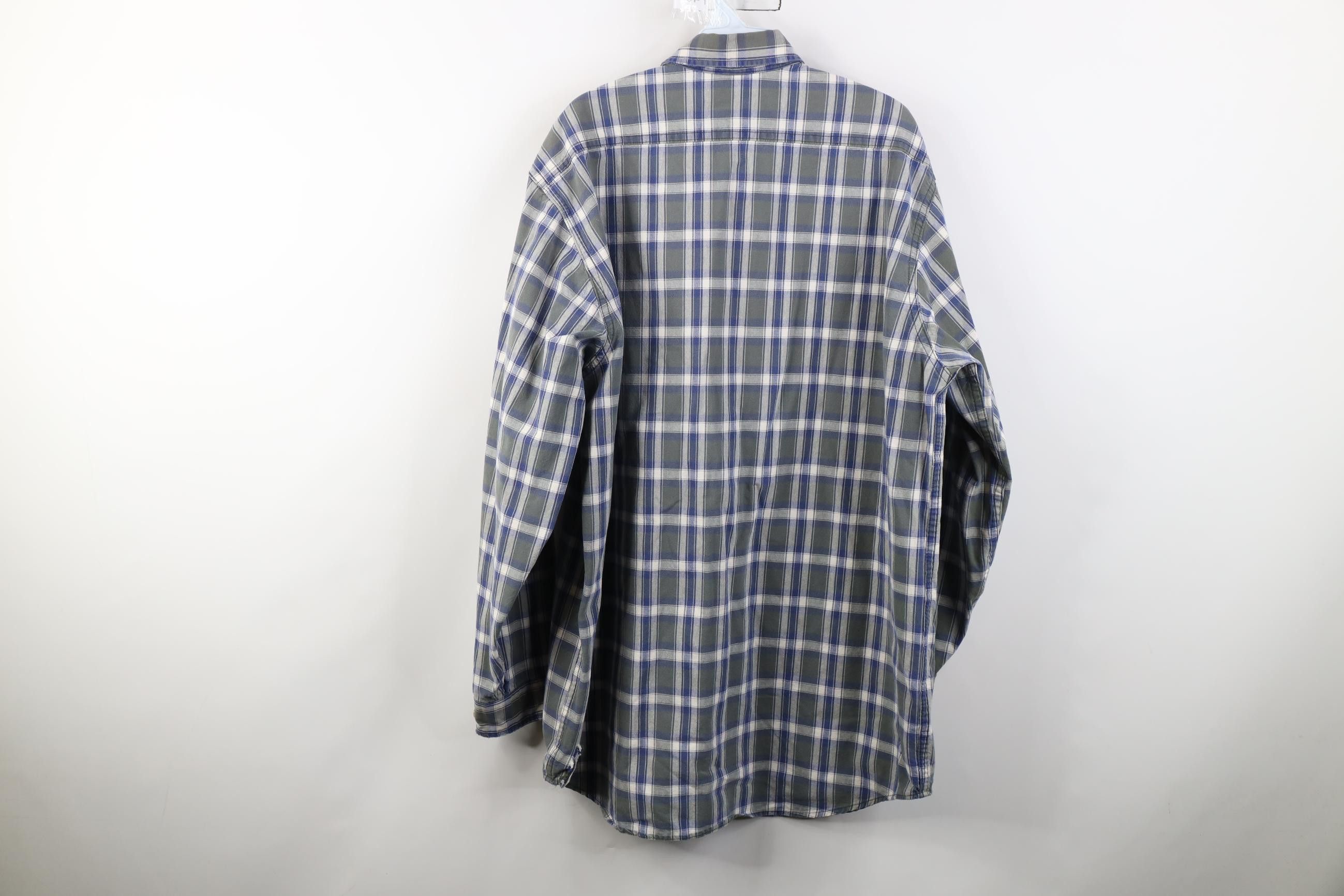 Carhartt Vintge 90s Carhartt Canvas Collared Button Down Shirt Plaid Size US XL / EU 56 / 4 - 13 Thumbnail