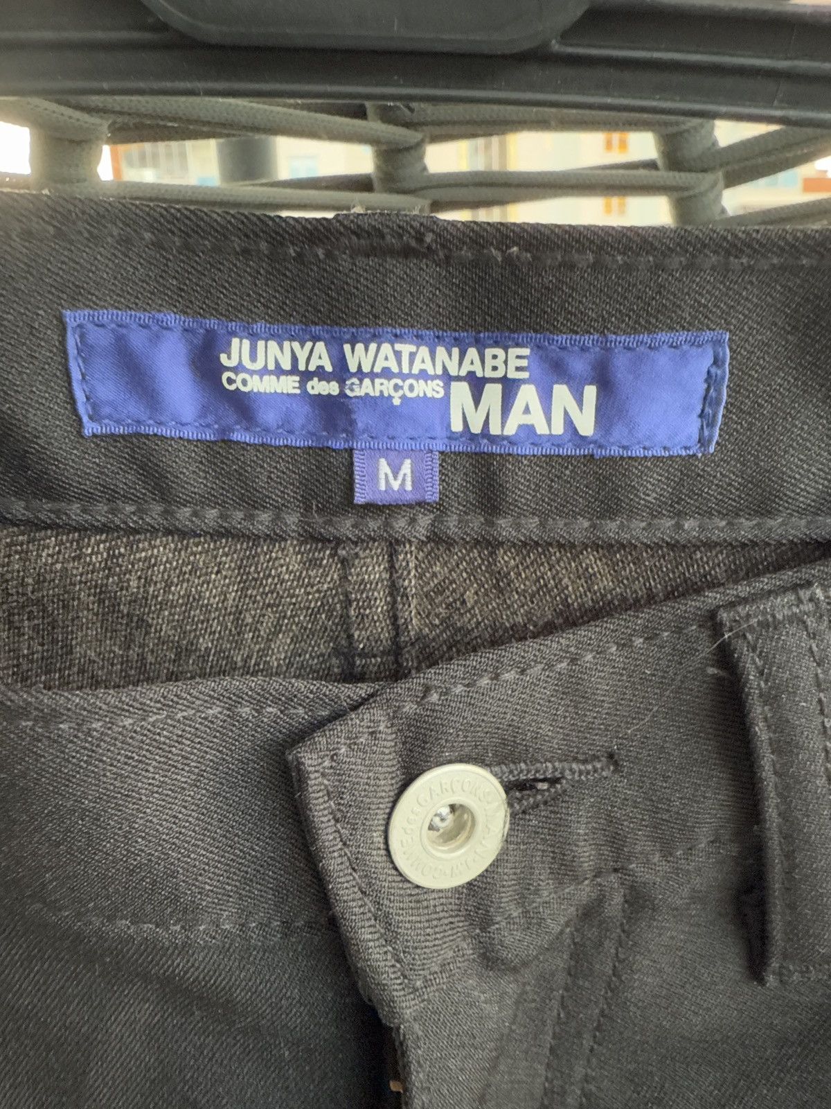 Comme des Garcons × Junya Watanabe Black pants with white stripes Size US 32 / EU 48 - 4 Thumbnail