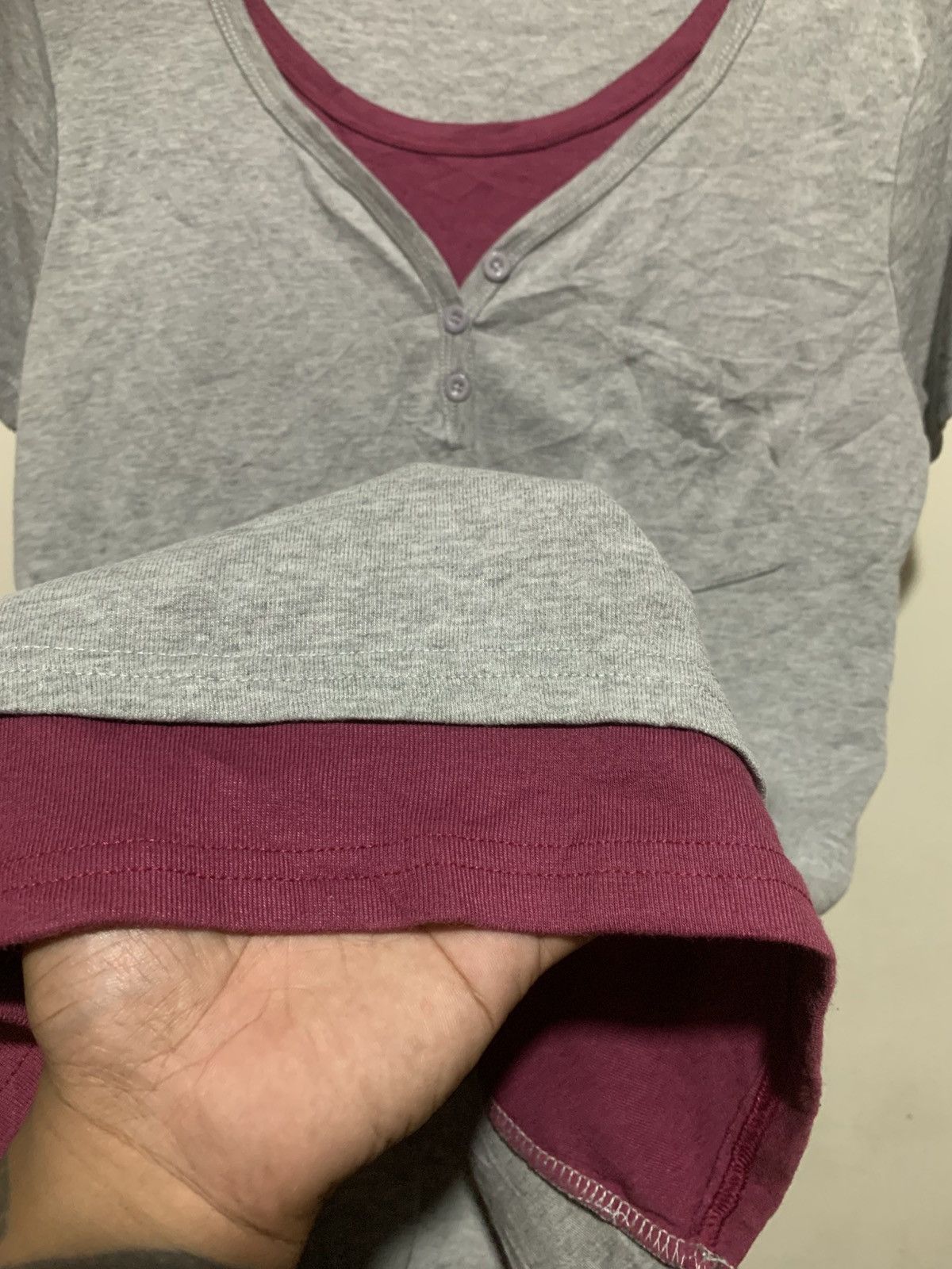 14th Addiction Japanese I Moda Double Layer Tee Shirt Size US XL / EU 56 / 4 - 4 Thumbnail