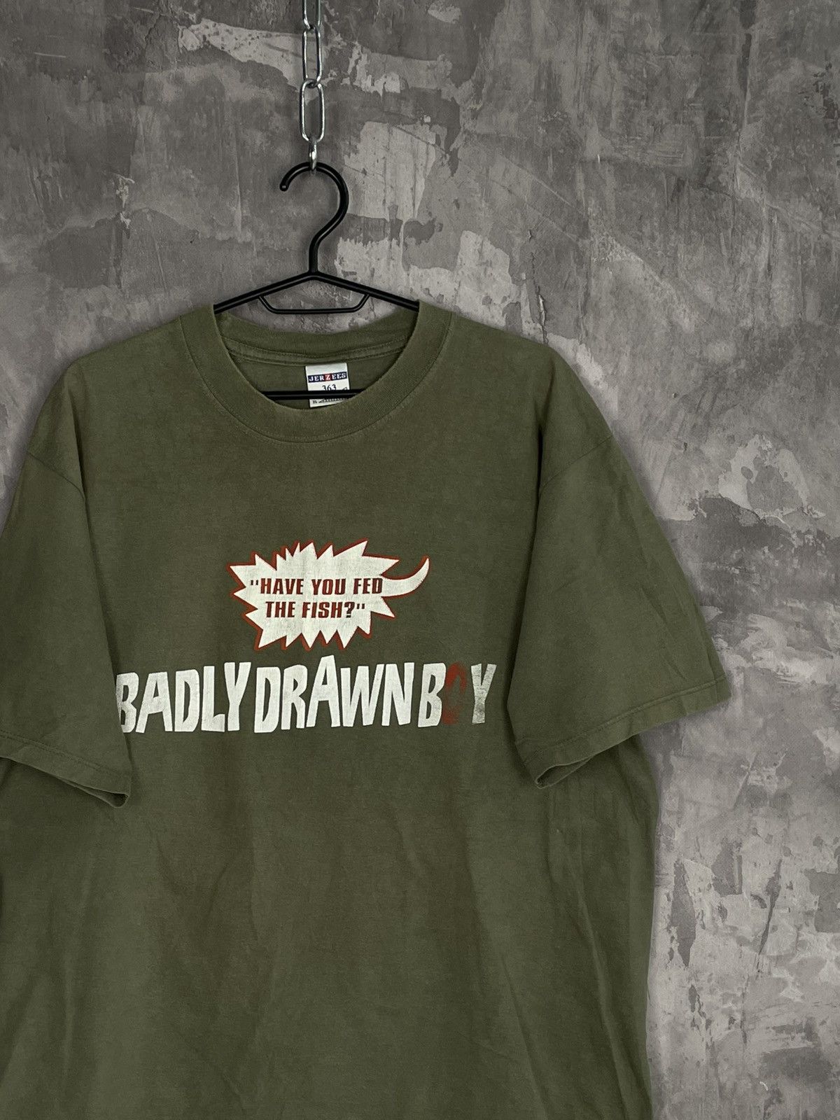 Band Tees Rare! Vintage 90s Badly Drawn Boy T Shirt Tour Tee Size US XL / EU 56 / 4 - 5 Thumbnail