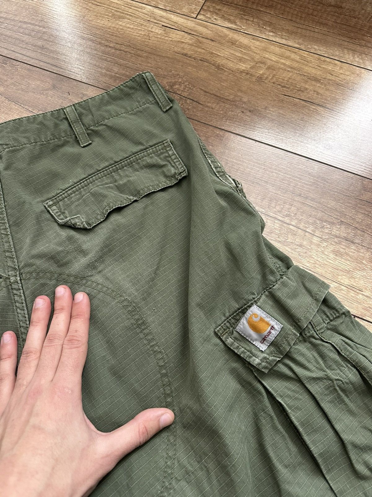 Carhartt Carhartt Regular Cargo Pants Vintage Distressed Size US 33 - 16 Thumbnail