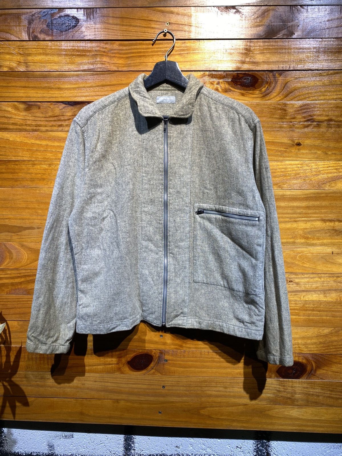 Comme des Garcons Homme Comme des Garçons Homme Wool Zip Jacket – Vintage Japanese Size US S / EU 44-46 / 1 - 3 Thumbnail