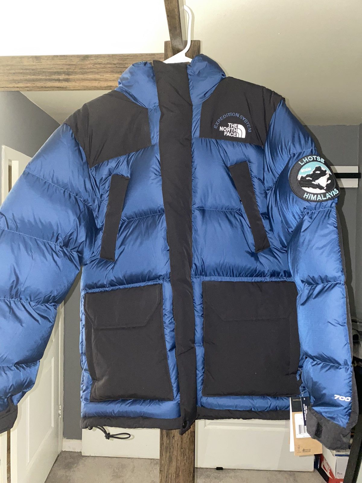 image of The North Face Expedition Lhotse Himalayas Parka in Blue/Black, Men's (Size Small)