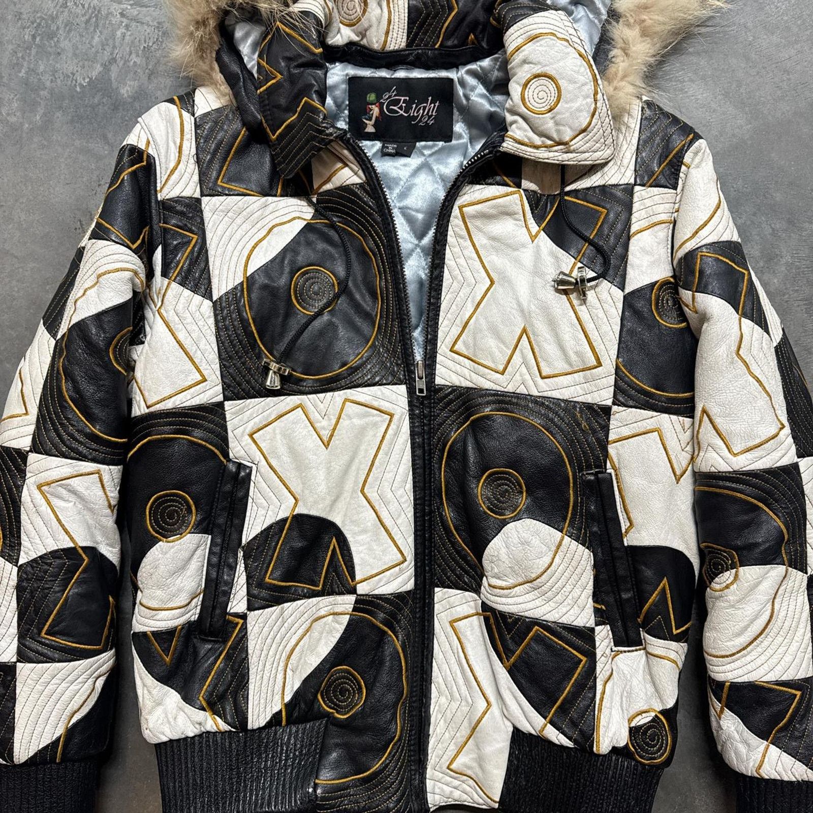 Pelle Pelle × Vintage Vintage Y2K Super Cute XOXO Pelle Pelle Style Leather Jacket Size M / US 6-8 / IT 42-44 - 2 Thumbnail