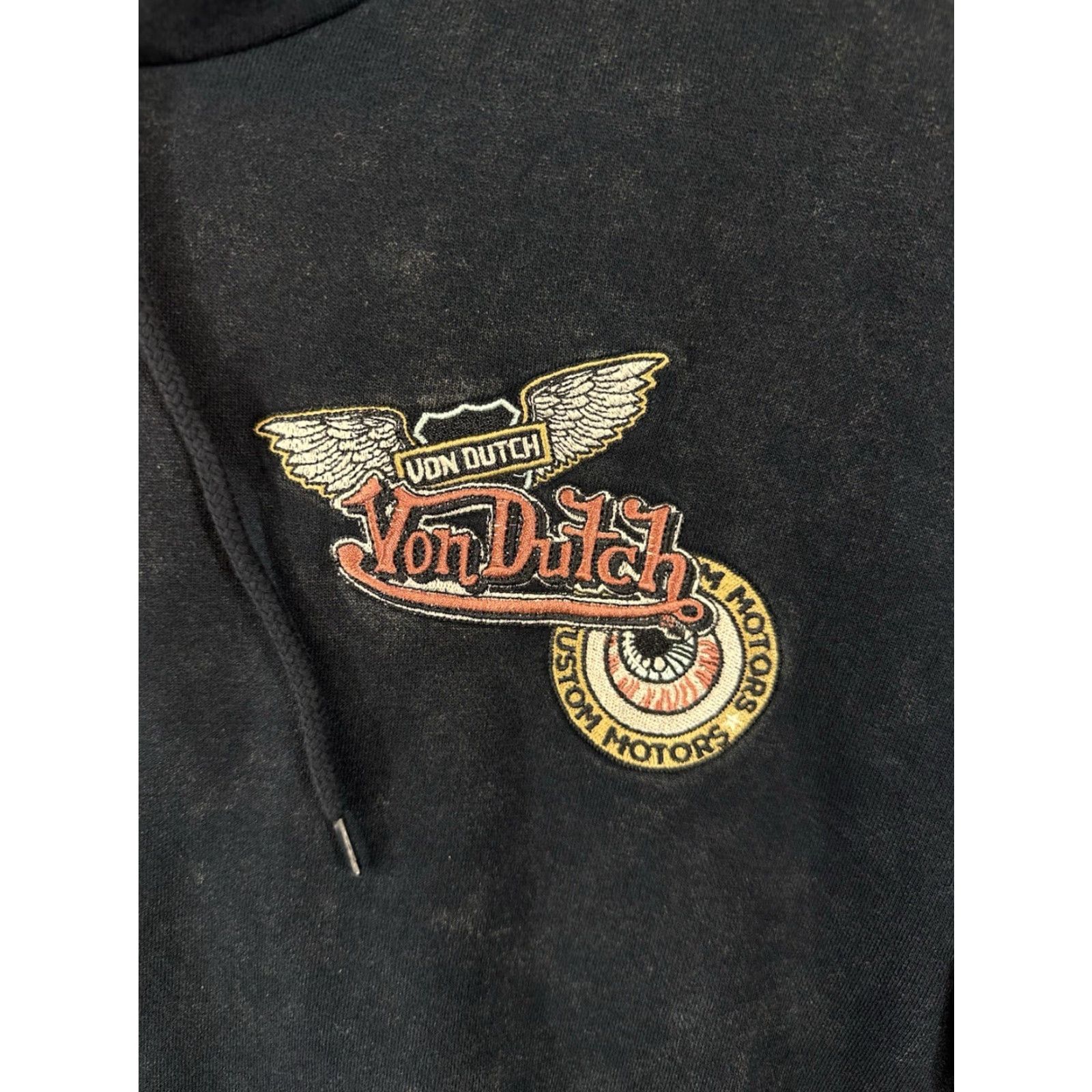 Von Dutch VINTAGE Von Dutch Motorcycles Hoodie Sweatshirt Men Sz S Blue Pullover Double Sided NWT Size US S / EU 44-46 / 1 - 6 Thumbnail