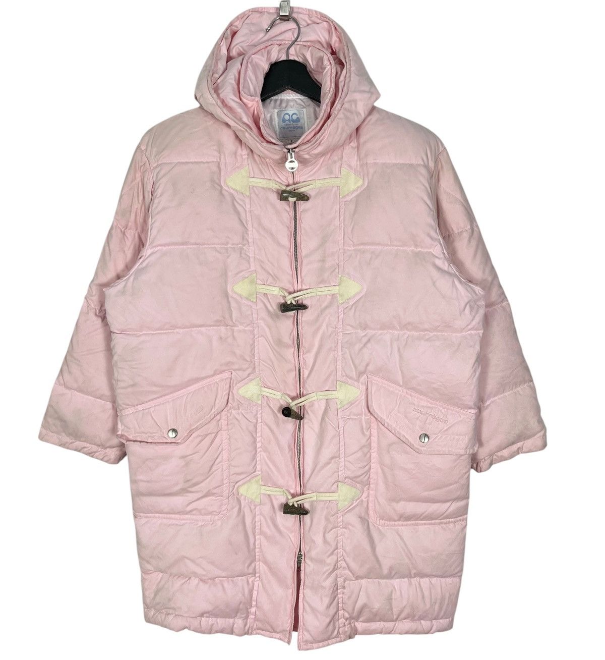 Courreges × Designer Courreges Women Puffer Duffle Coat Size L / US 10 / IT 46 - 1 Thumbnail