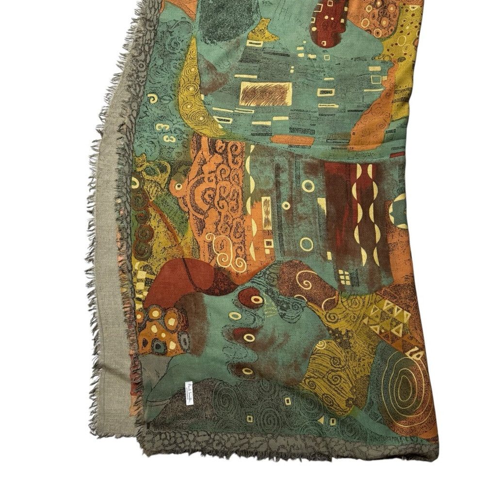 Paul Smith New Paul Smith Klimt Print Large Square Scarf Wrap 54'' x 5 Size ONE SIZE - 9 Thumbnail