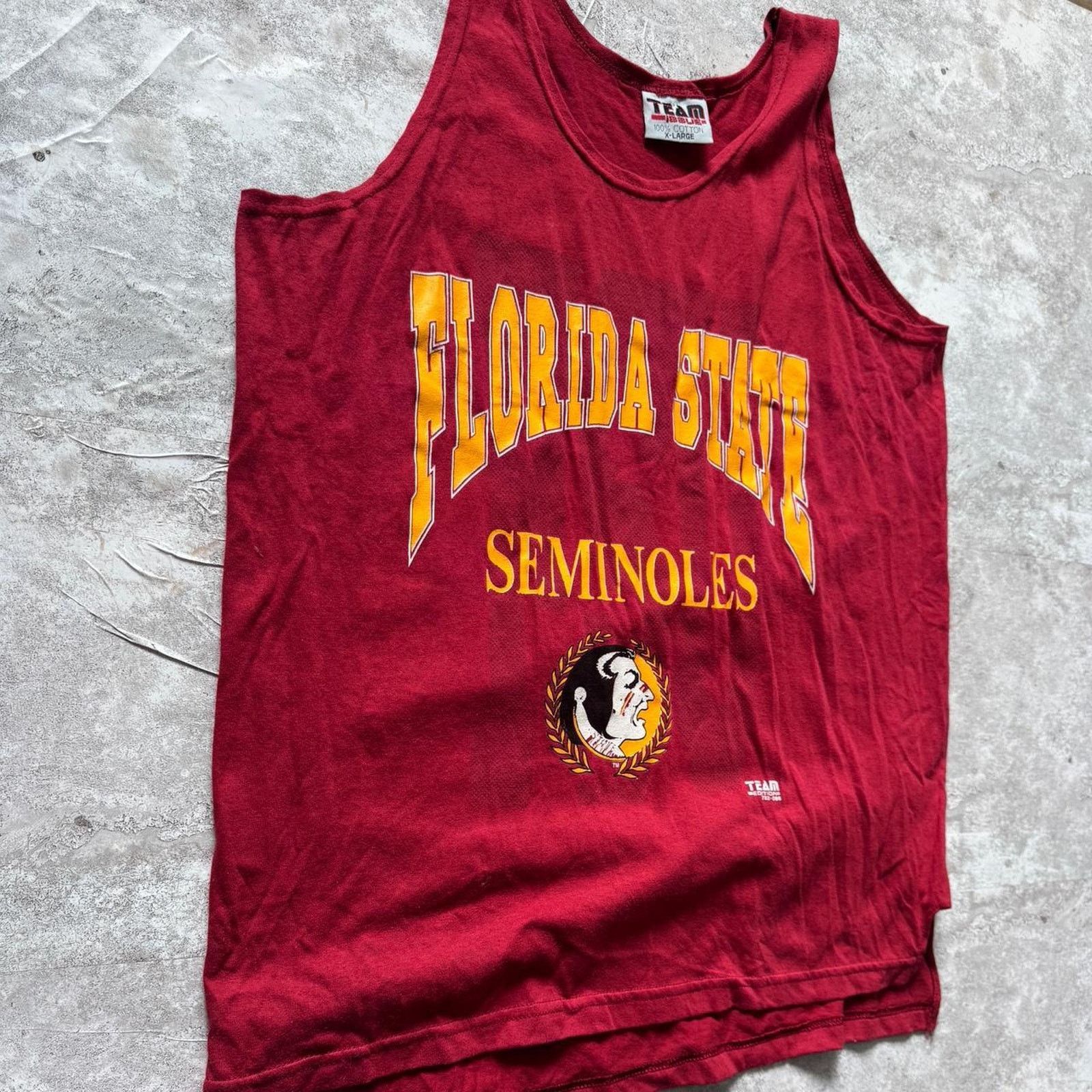 Vintage Vintage 1990s Florida State University Tank Top - Size XL Size US XL / EU 56 / 4 - 2 Thumbnail