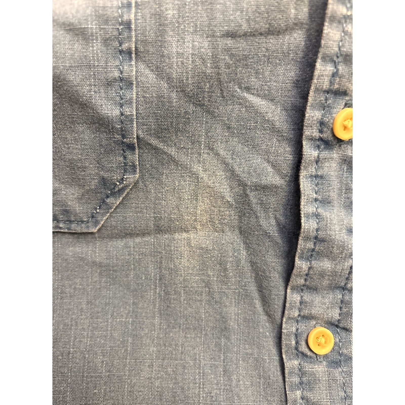 Vintage The Foundry Supply Button-Down Short Sleeve Shirt Men’s 3XL Blue Size US XXL / EU 58 / 5 - 6 Thumbnail