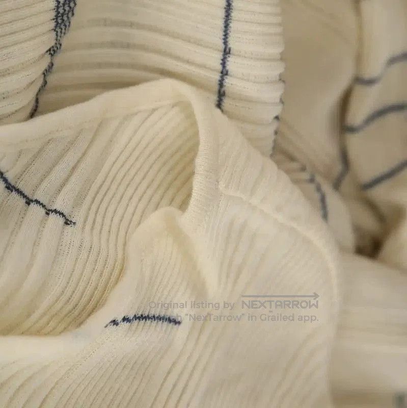 Loewe Loewe Long Sleeve Striped Dress in Ivory . Size S / US 4 / IT 40 - 5 Thumbnail