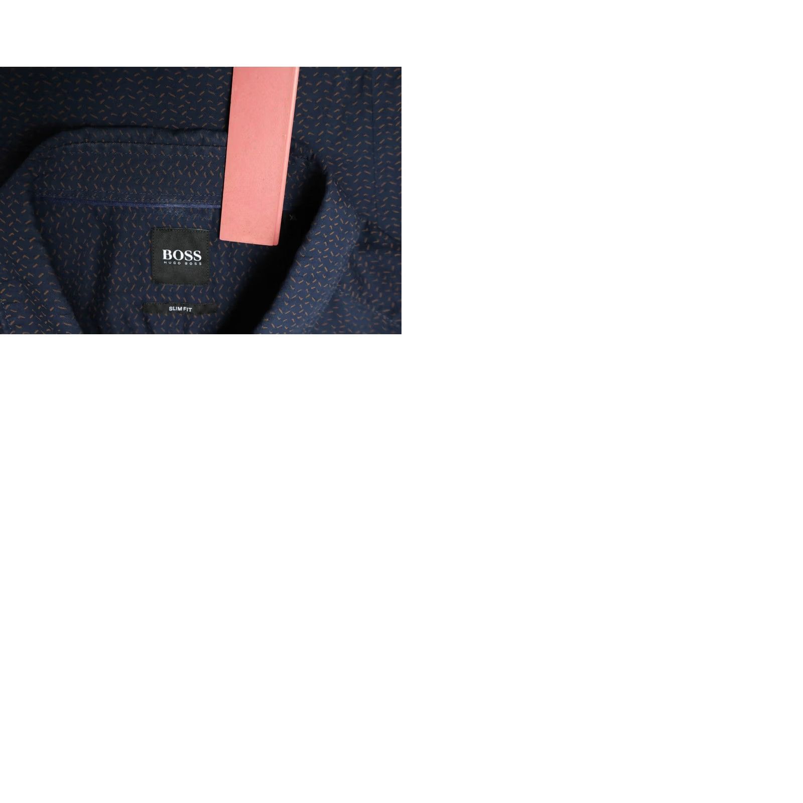 Hugo Boss HUGO BOSS Ronni Slim Fit Shirt Men's XL Patterned Blue Long Sleeve Button Up Size US XL / EU 56 / 4 - 9 Thumbnail