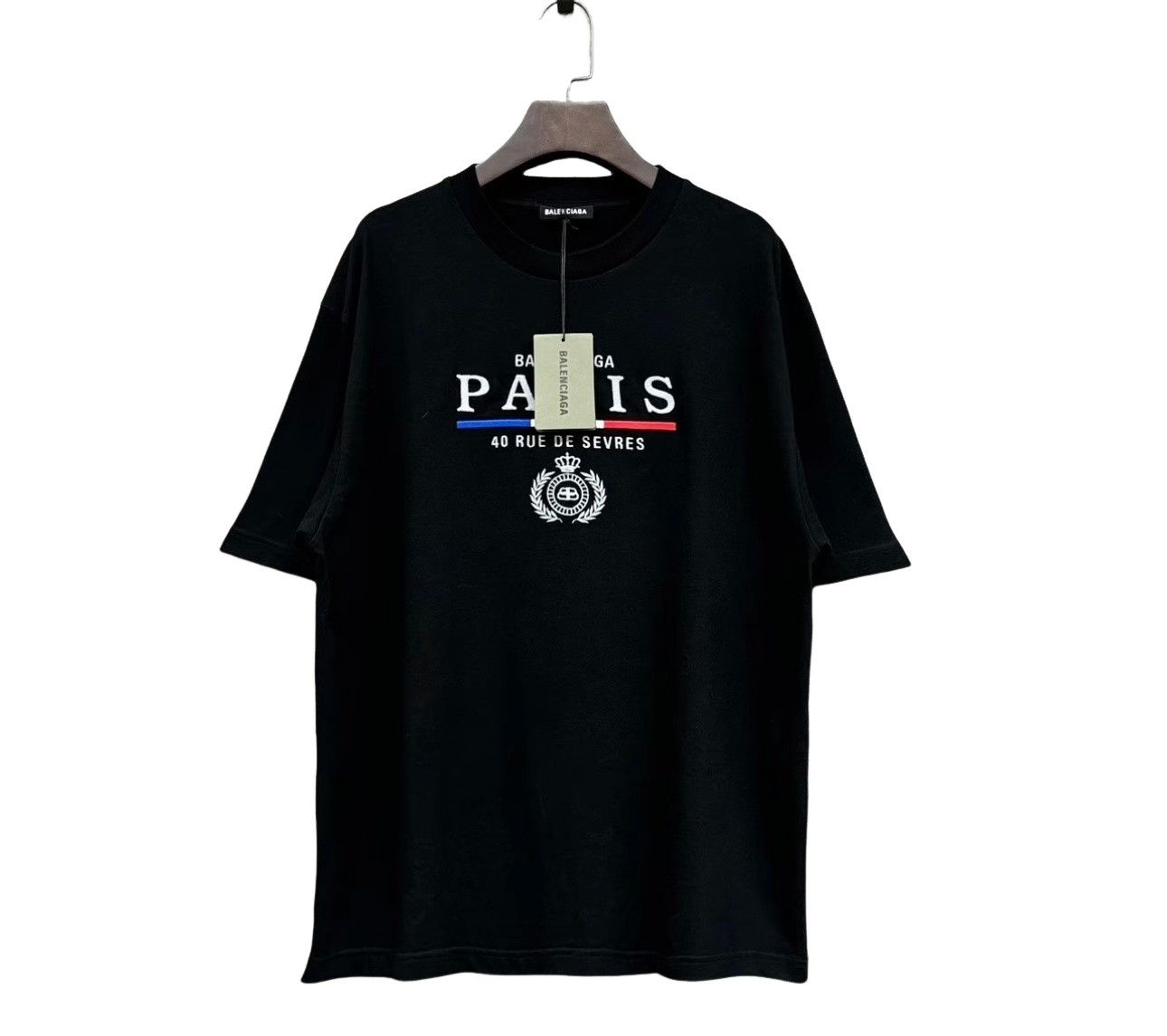 Balenciaga Balenciaga Paris Embroidery T-Shirt Size L Size US L / EU 52-54 / 3 - 1 Thumbnail