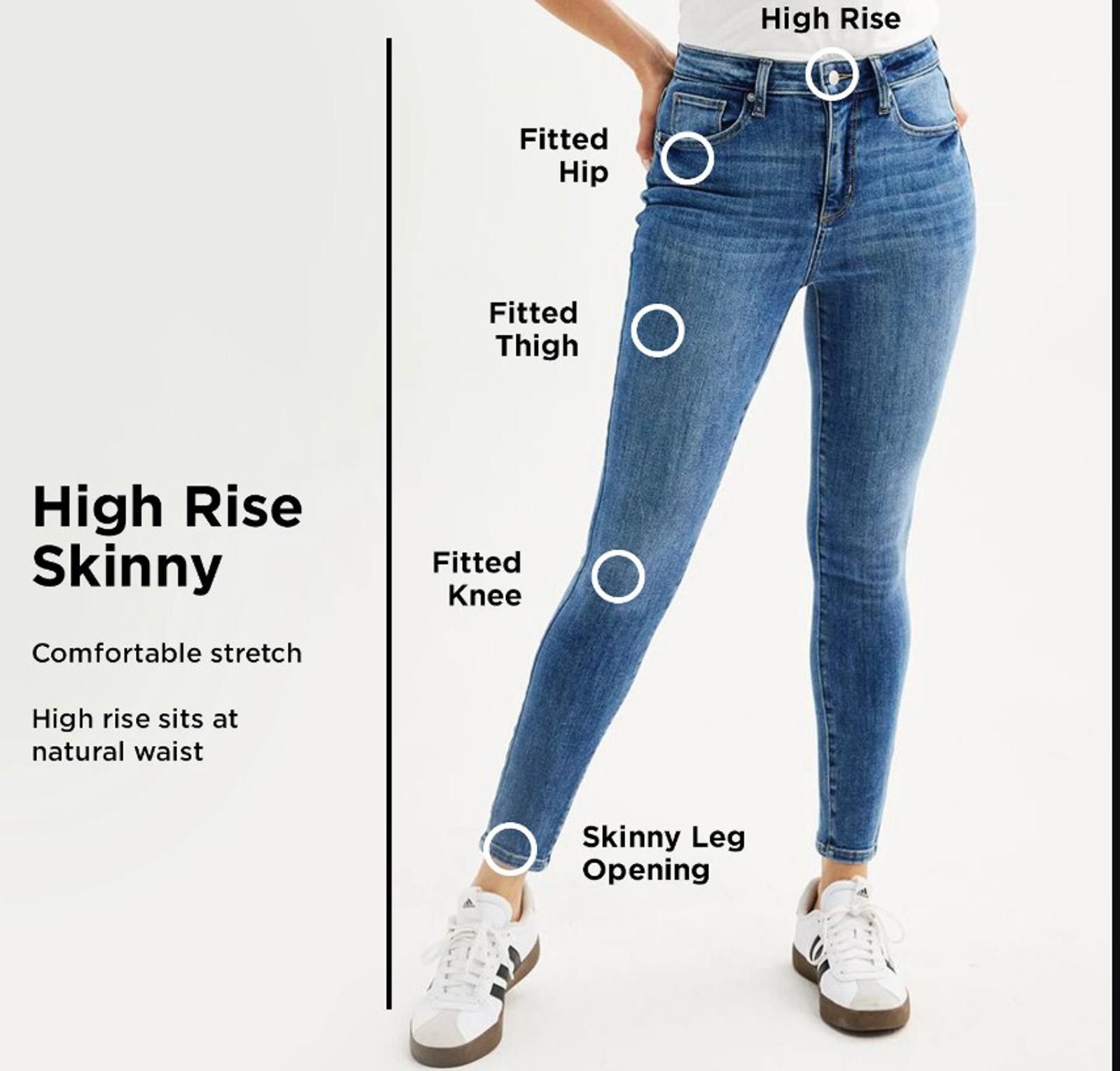 Sonoma Sonoma Goods For Life High Rise Skinny Jeans Size 32" / US 10 / IT 46 - 11 Thumbnail