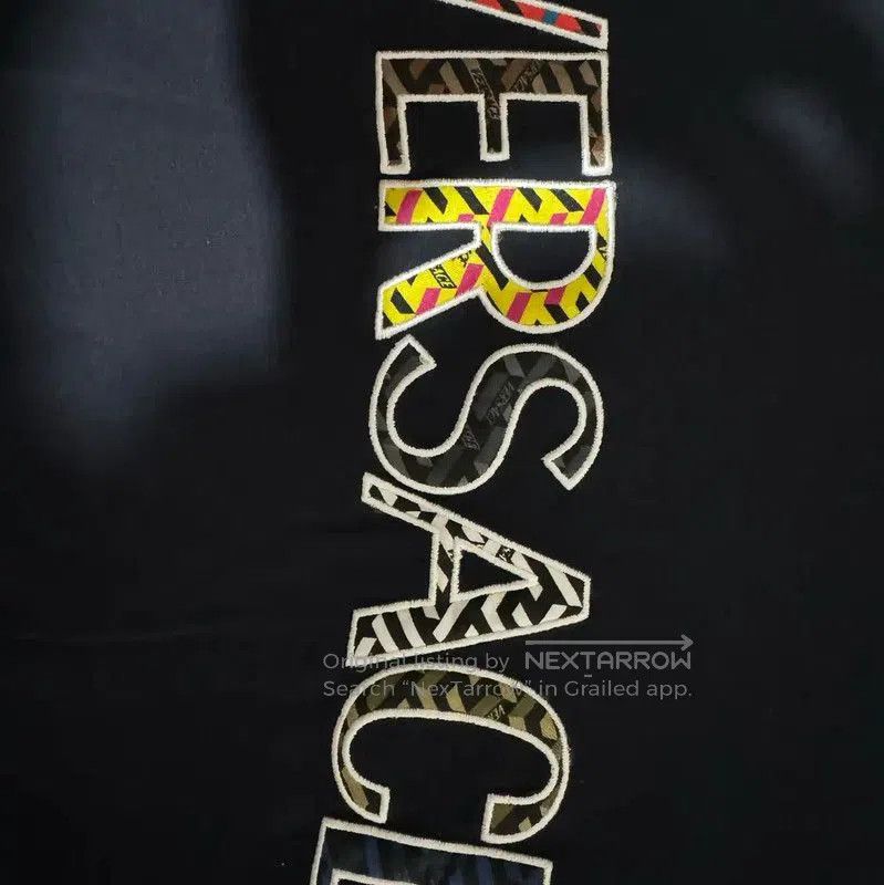 Versace Versace Men's Cotton Logo T-Shirt in Navy . Size US S / EU 44-46 / 1 - 3 Thumbnail