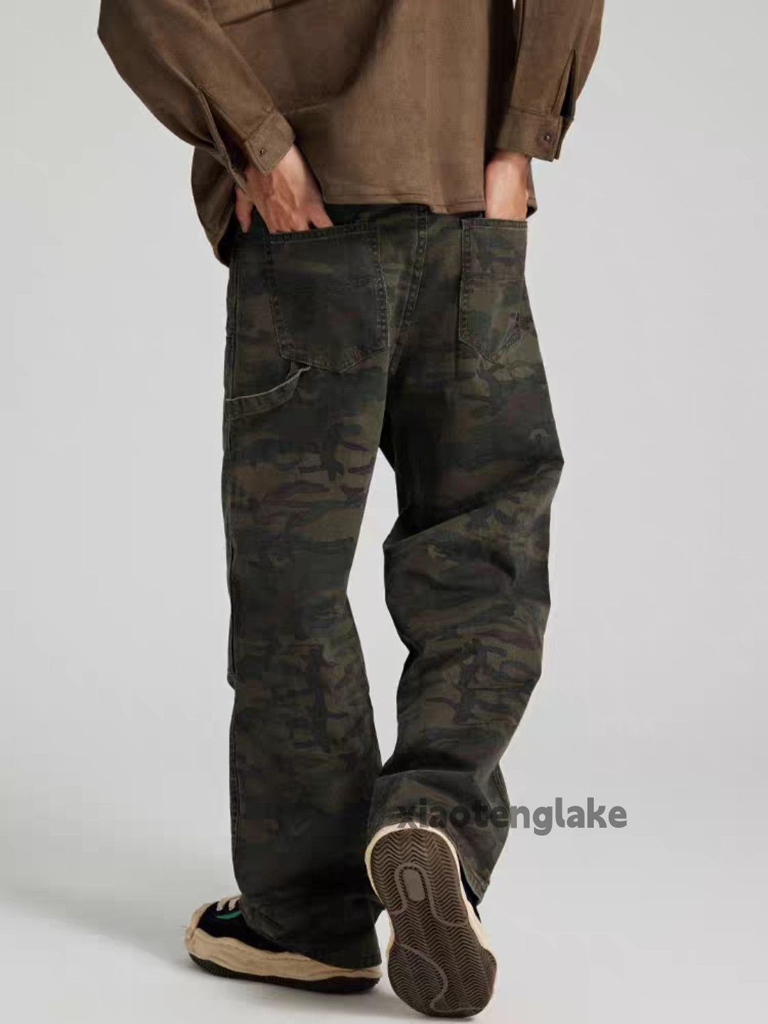Designer × Japanese Brand × Vintage Unisex outdoor loose baggy military cargo carpenter pants Size US 32 / EU 48 - 2 Thumbnail