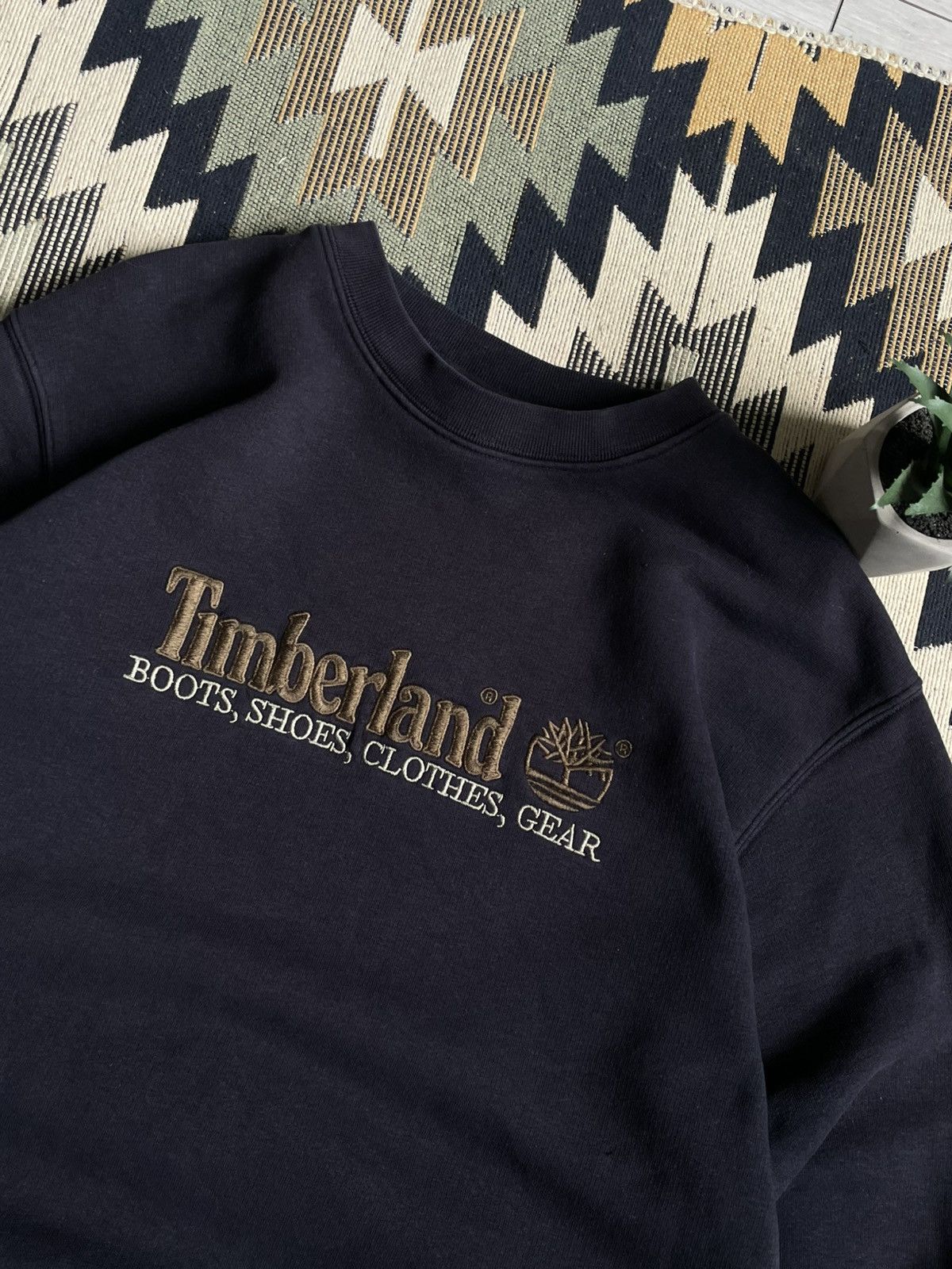 Timberland × Vintage Vintage Timberland Logo Sweatshirt Size US S / EU 44-46 / 1 - 5 Thumbnail