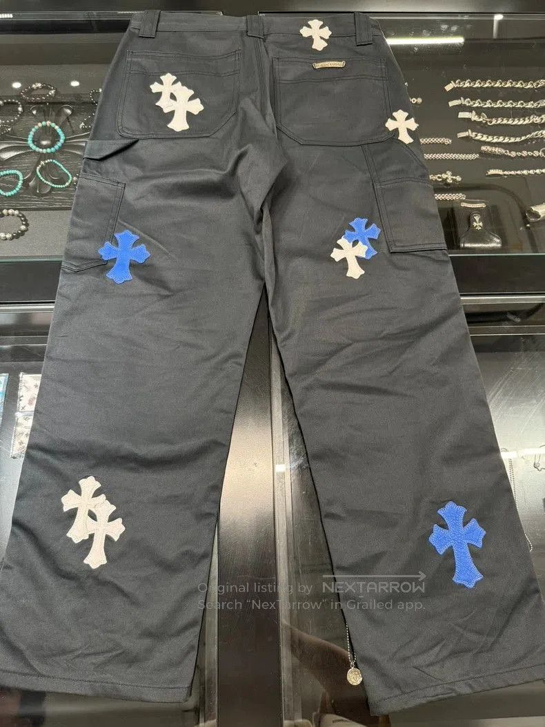 Chrome Hearts Chrome Hearts Blue White Cargo Pants. Size US 34 / EU 50 - 2 Thumbnail