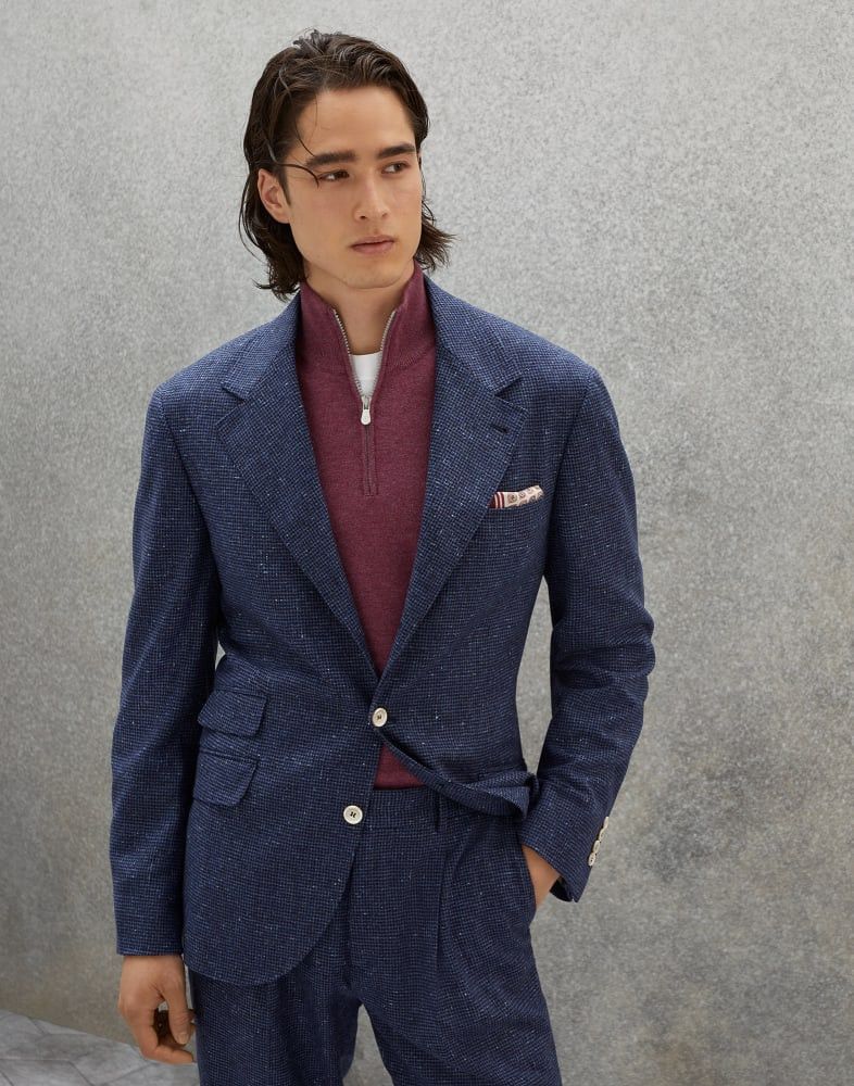 Brunello Cucinelli Jacket in Dark Blue Size US M / EU 48-50 / 2 - 1 Thumbnail