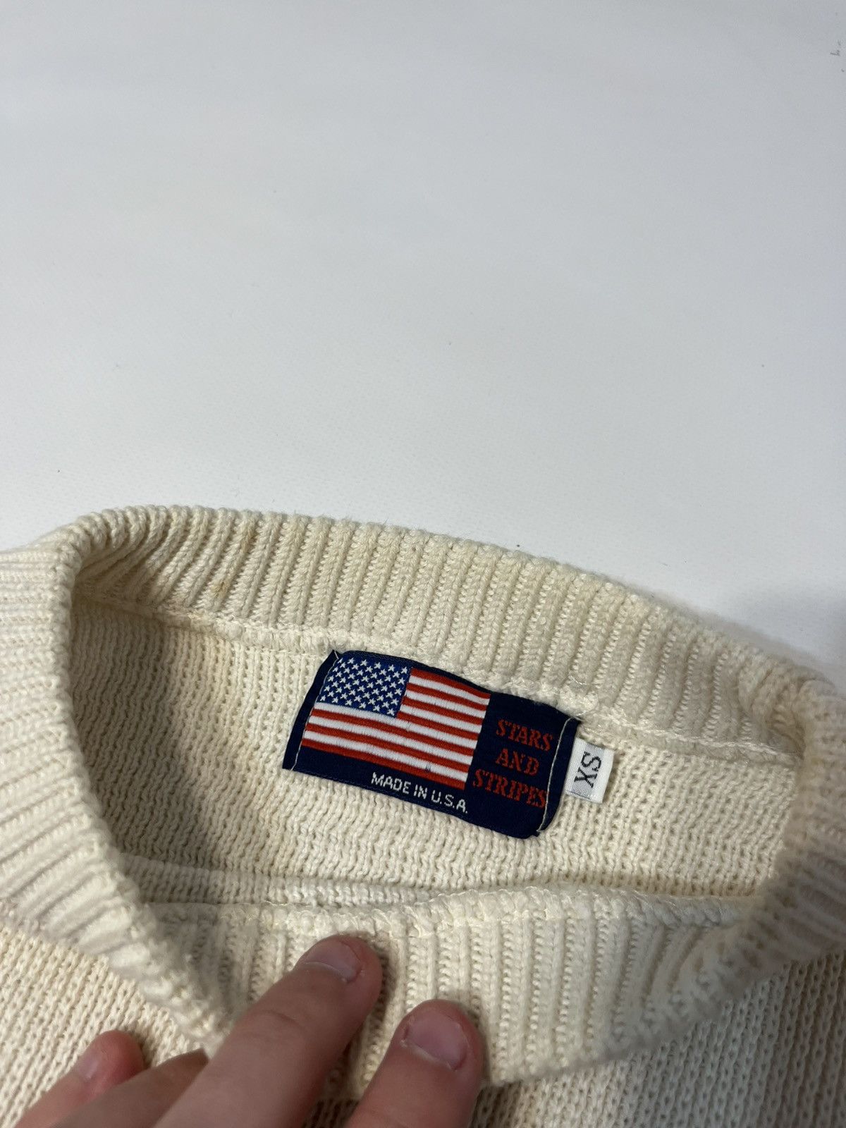 Stars & Stripes 90s Vintage Stars And Stripes American Flag Sweater Size US L / EU 52-54 / 3 - 2 Thumbnail