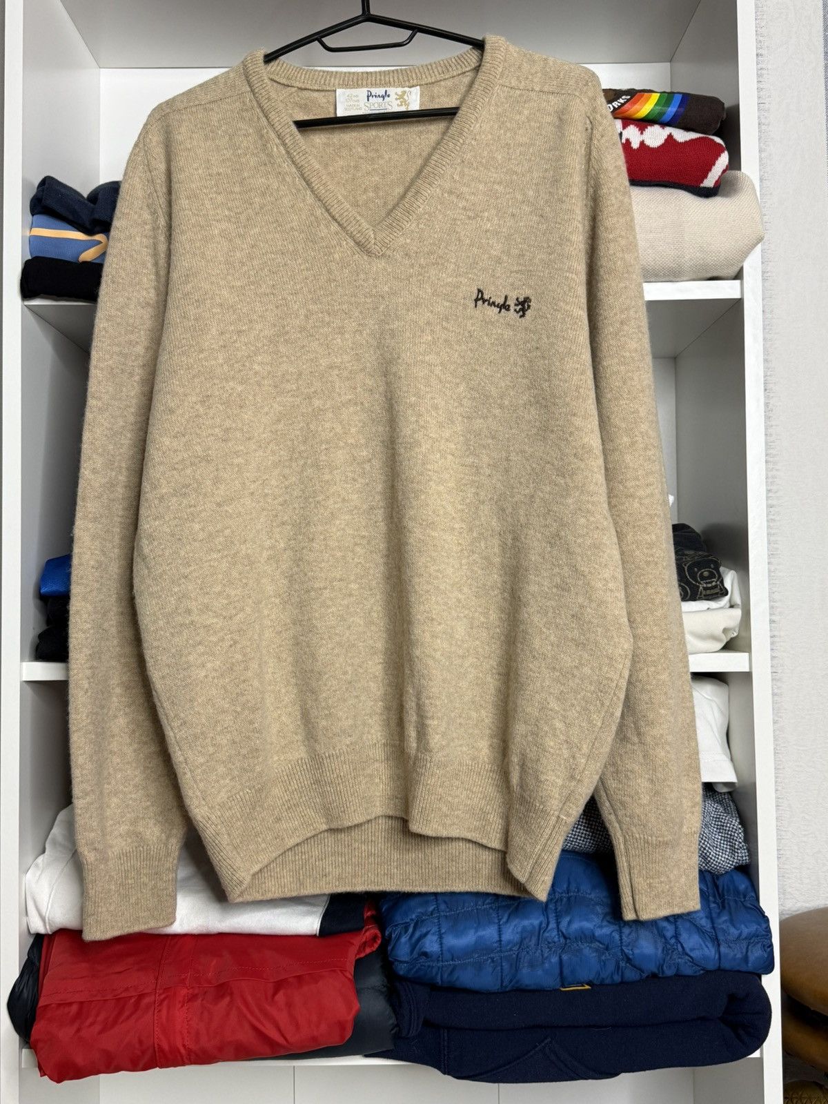 Pringle Of Scotland Pringle Of Scotland Beige wool knit sweater Size US M / EU 48-50 / 2 - 2 Thumbnail