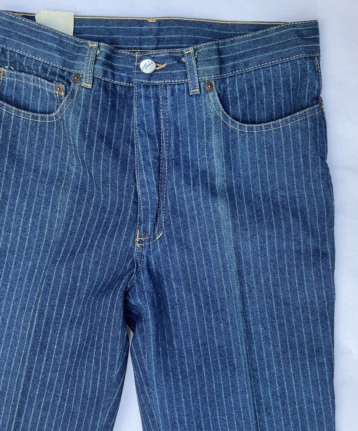 Vintage Vintage Jézékiel striped jeans Size 26" / US 2 / IT 38 - 4 Thumbnail