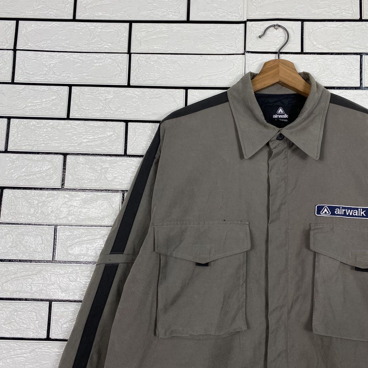 Japanese Brand 📌Vintage Chore Work Jacket Airwalk Duck Canvas Size US L / EU 52-54 / 3 - 8 Thumbnail