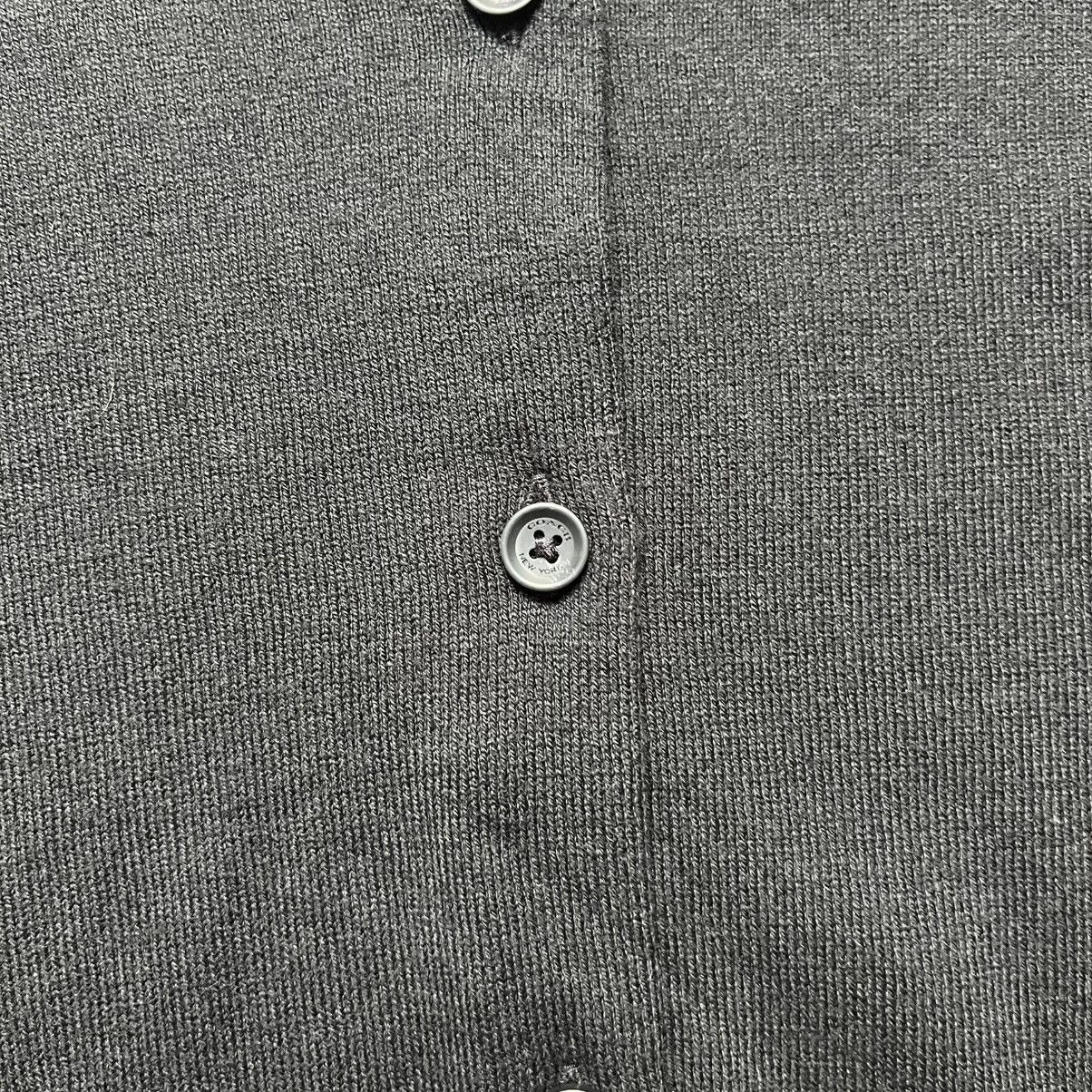 Coach Coach Black Cardigan Sweater Streetwear Luxury Designer Size XXS / US 00 / IT 34 - 4 Thumbnail