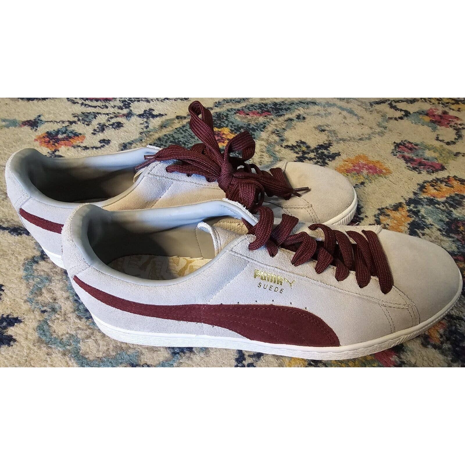 Puma Suede Classic+ Men Size 11/UK10 LowTop Quarry/Zinfandel