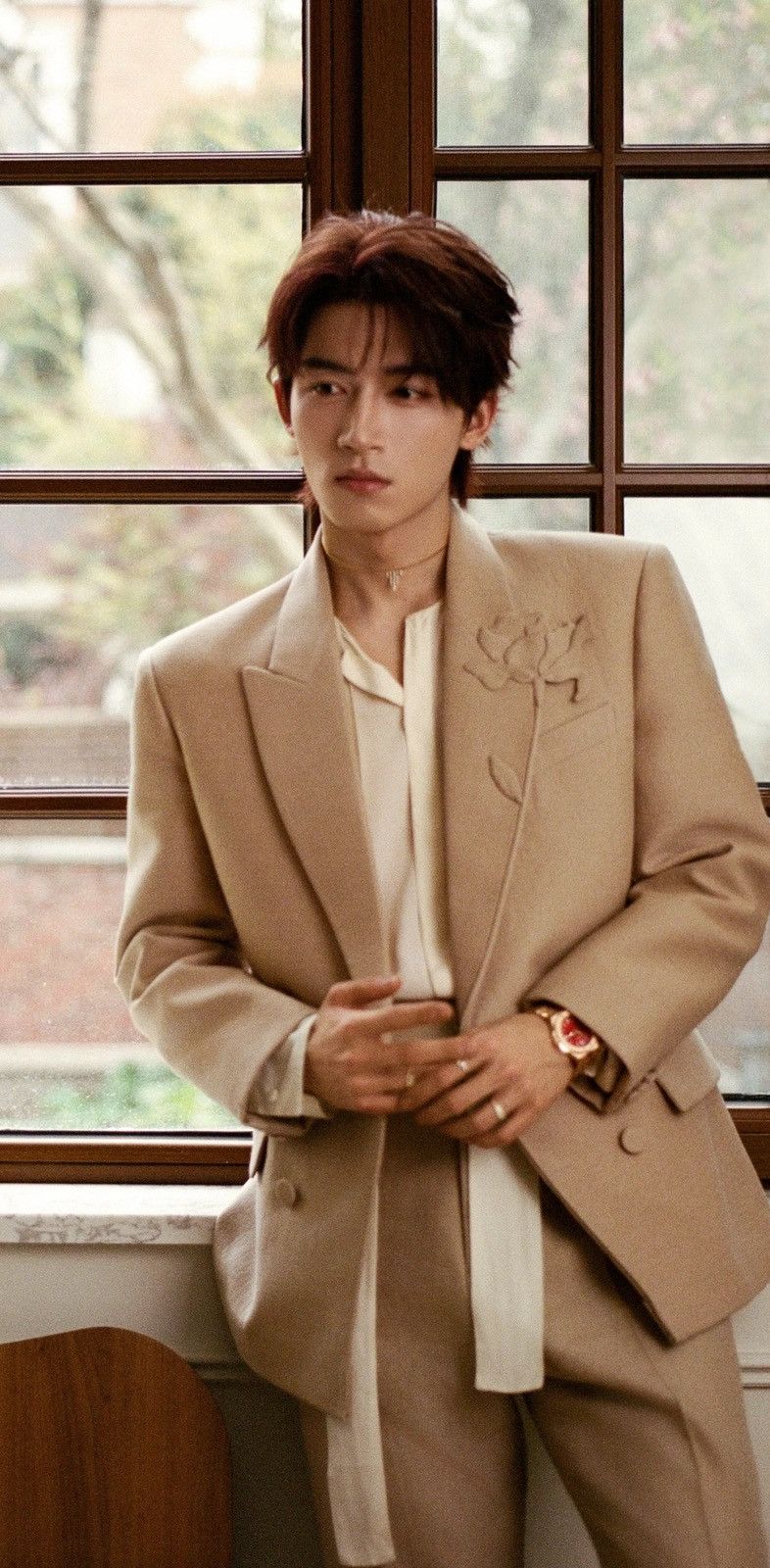 Valentino Floral embroidery lapel blazer size 46 Size 46R - 2 Thumbnail