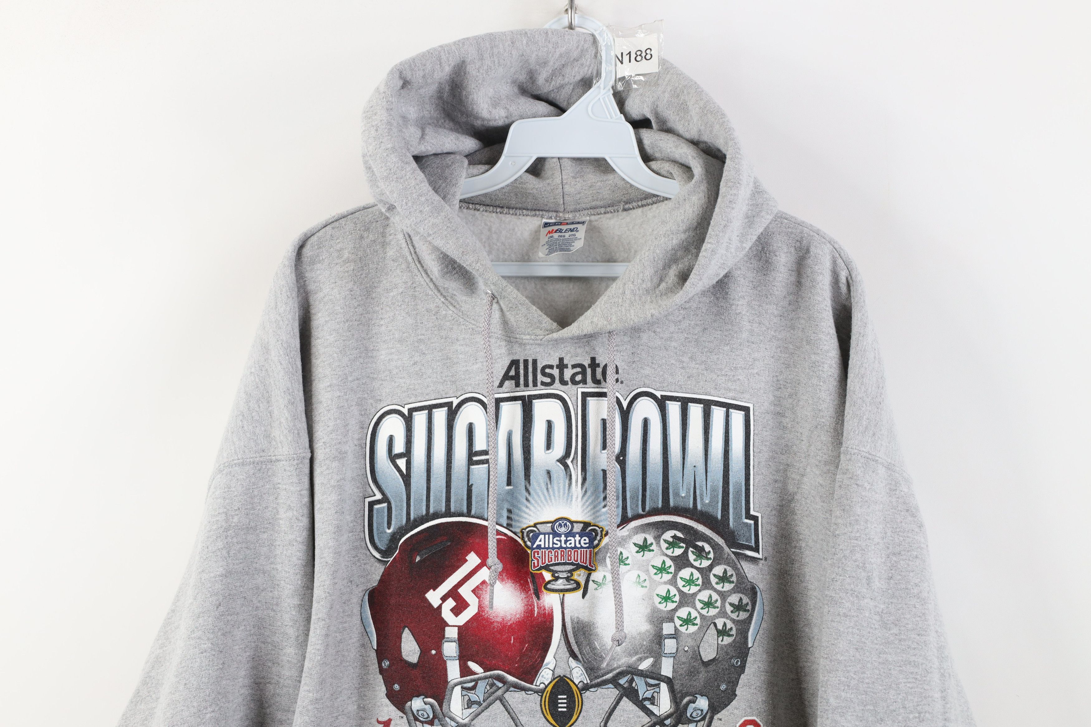 Vintage Y2K 2015 College Alabama Ohio State University Hoodie Size US XXL / EU 58 / 5 - 2 Thumbnail