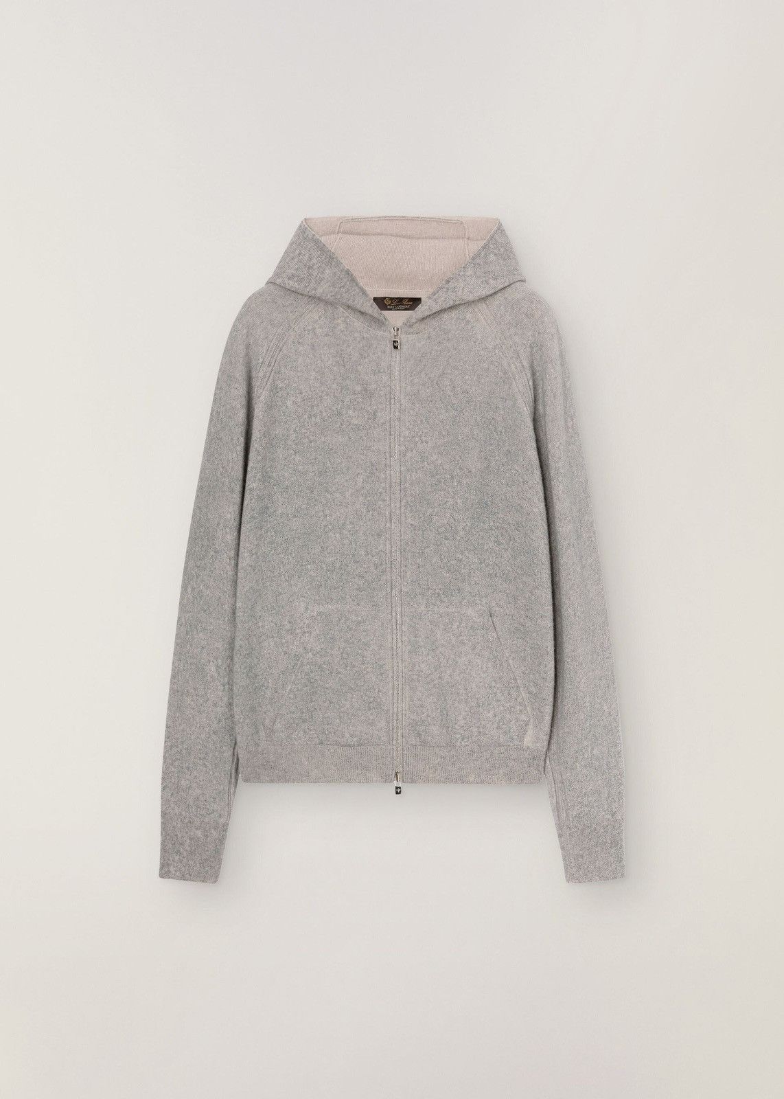 image of Loro Piana O1Loc1C0224 Casual Bomber Hoodie In Grey, Women's (Size Large)