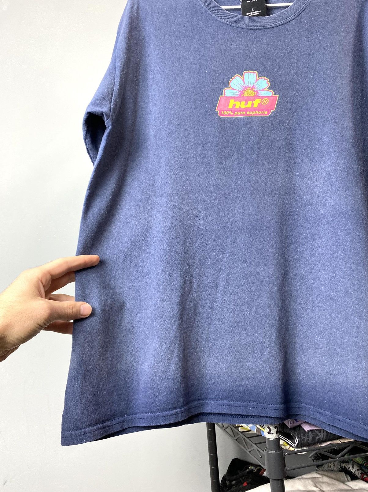Huf Vintage HUF Sunfaded T Shirt Size US L / EU 52-54 / 3 - 7 Thumbnail