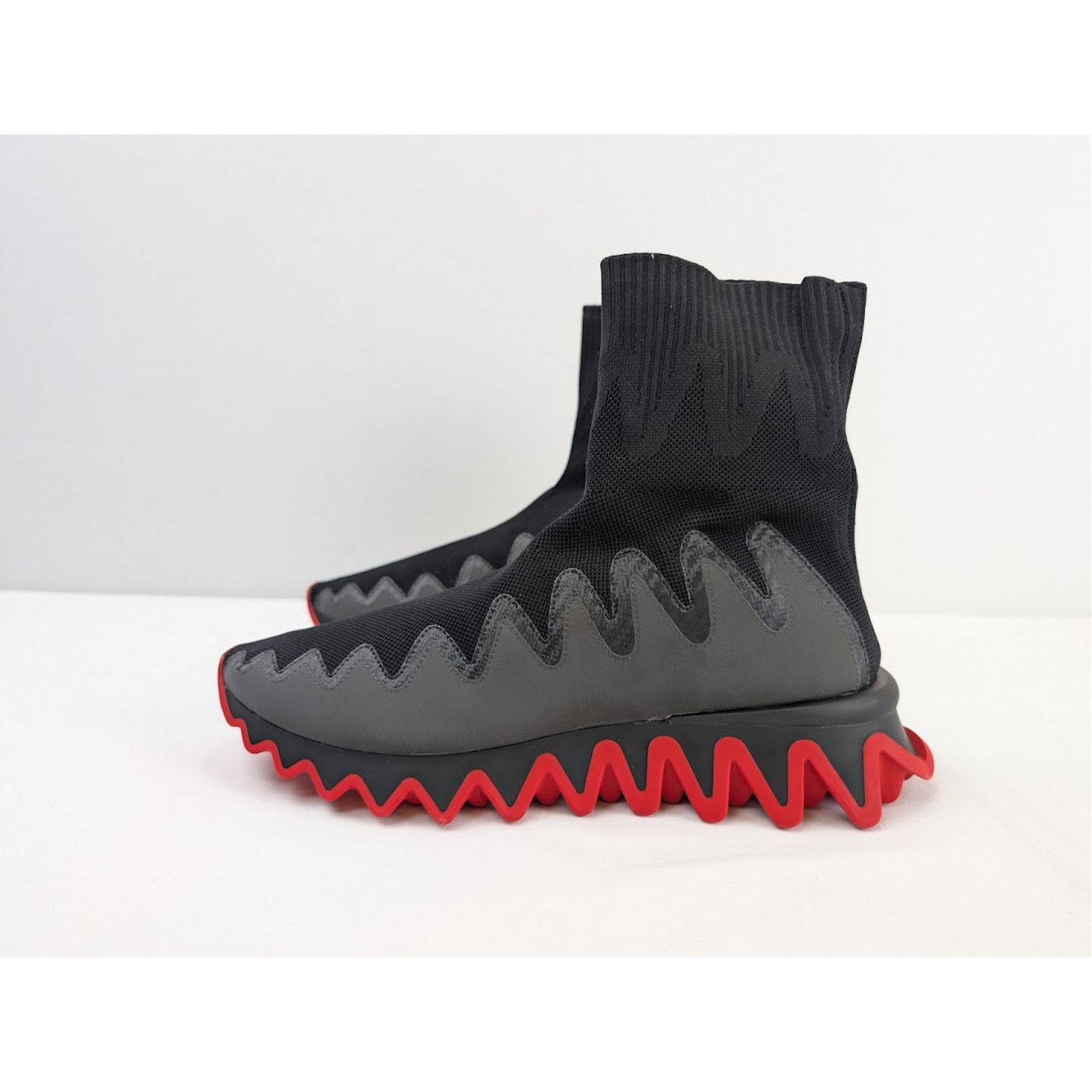 Christian Louboutin o1rshd1 Sharky Sock Sneakers in Black Size US 10.5 / EU 43-44 - 9 Thumbnail