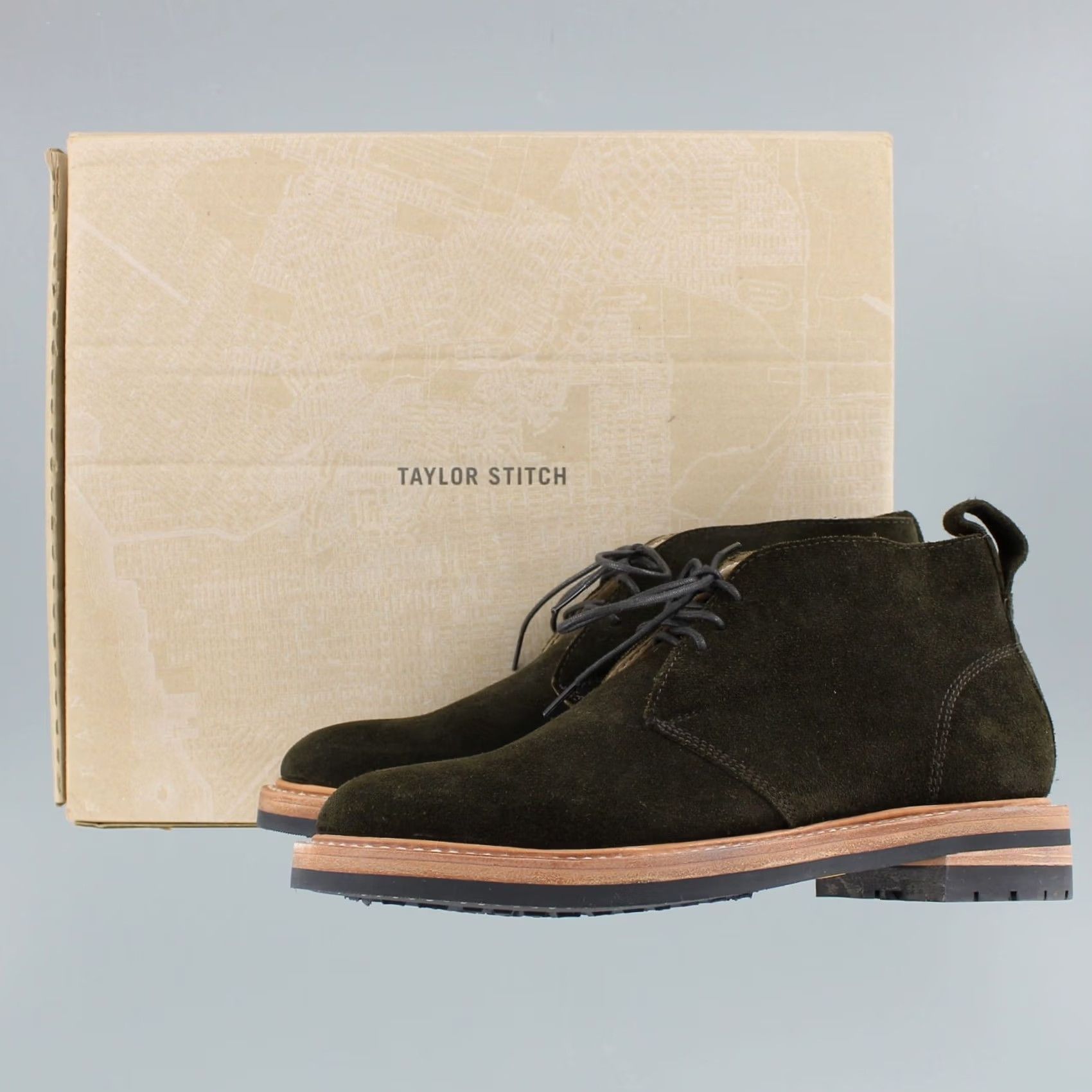 Taylor Stitch Taylor Stitch Chukka Boots, Men's Leather Weatherproof Boots, Loden Suede, Boots, Men, 7, Loden Suede, Weatherproof, Chukka, Taylor Stitch, 90s? Size US 7 / EU 40 - 2 Thumbnail