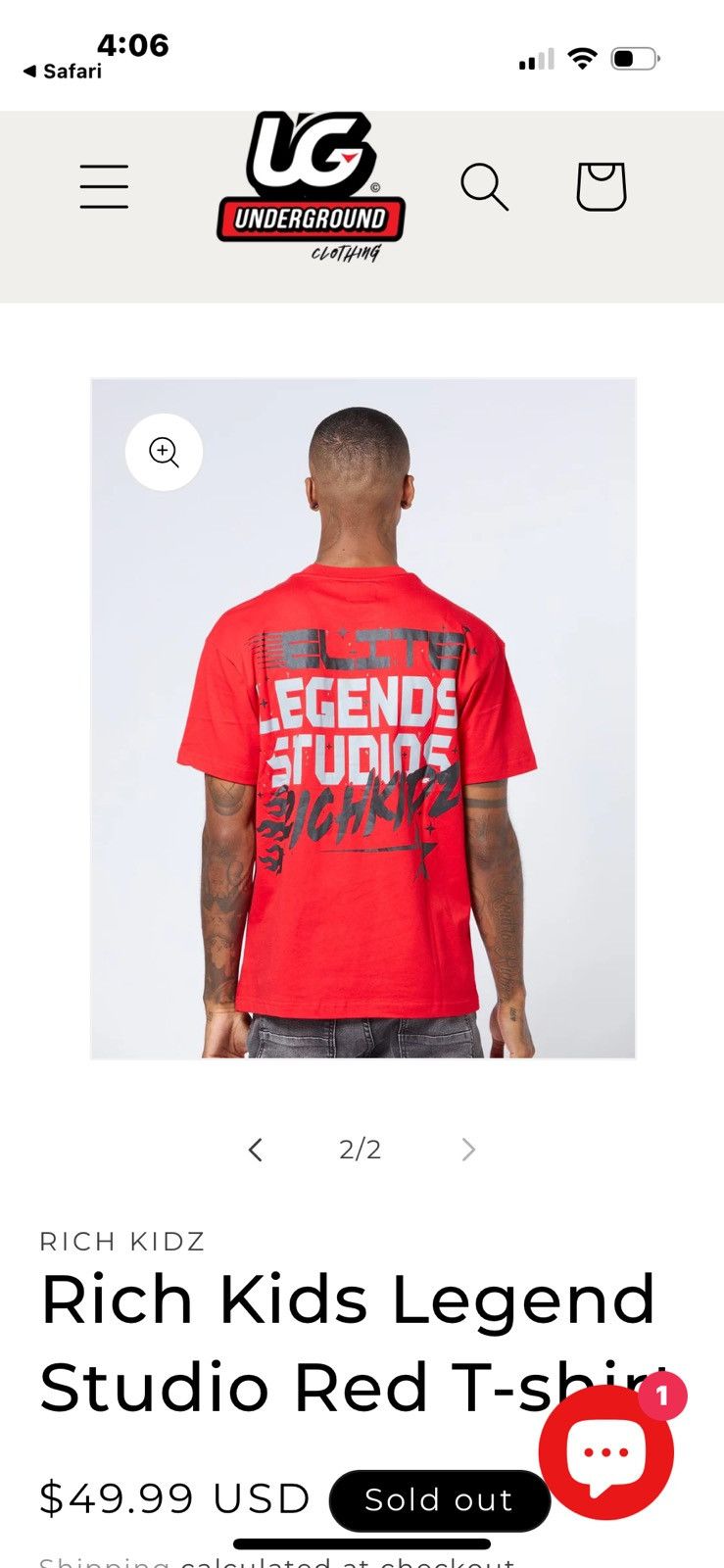 Other Rich Kids Legend Studio Red Graphic Tee (BNWT, Size L) –Rare Size US L / EU 52-54 / 3 - 6 Thumbnail