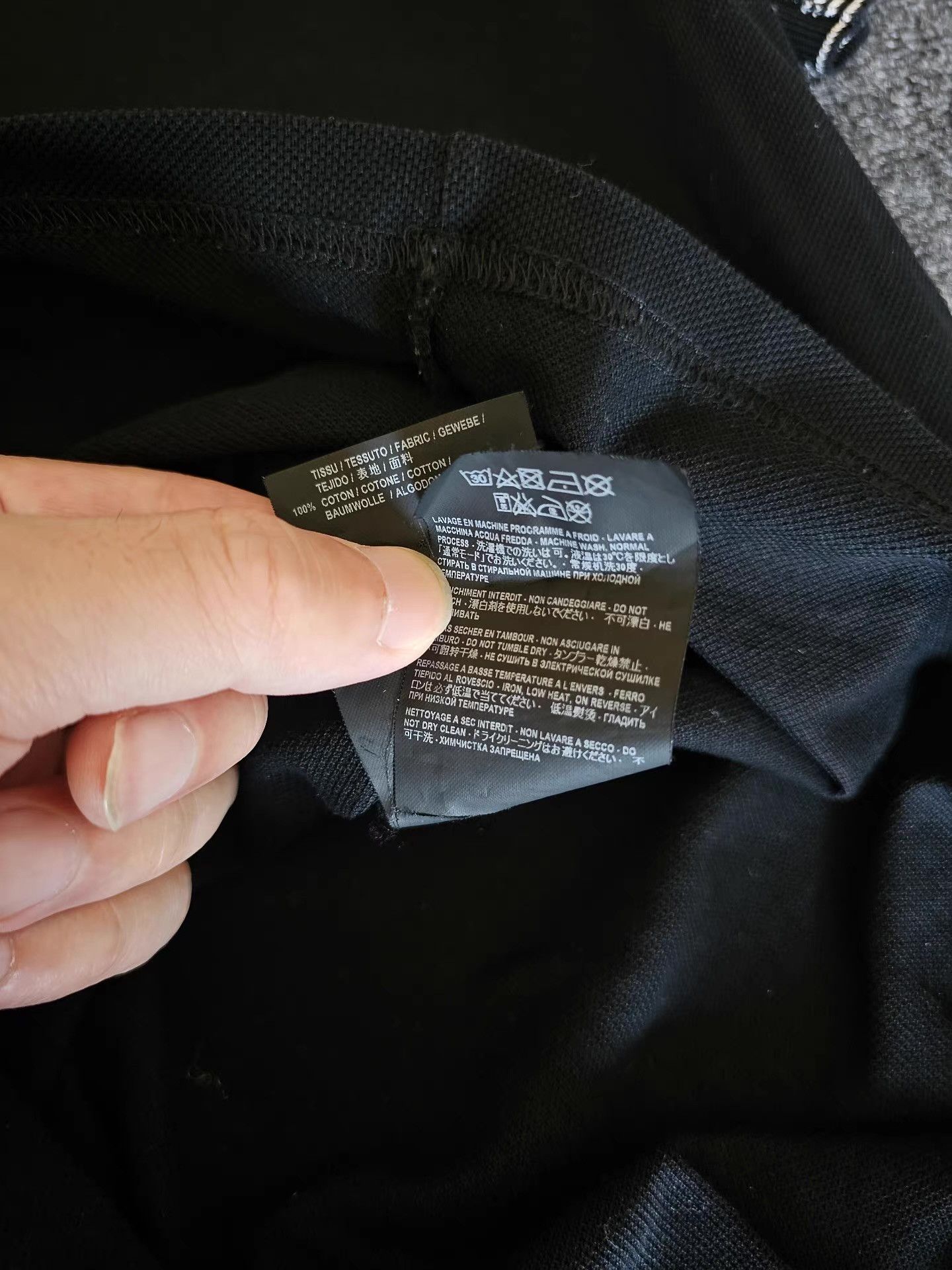Saint Laurent Paris Saint Laurent Men's Black Polo Shirt, Size US S / EU 44-46 / 1 - 6 Thumbnail