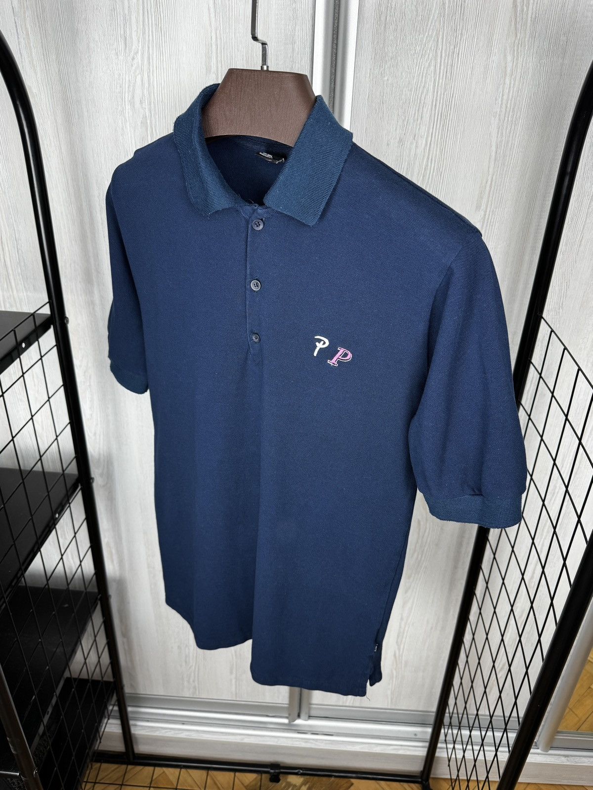 Patta Patta Navy Blue classic double P logo cotton polo tee shirt Size US M / EU 48-50 / 2 - 7 Thumbnail