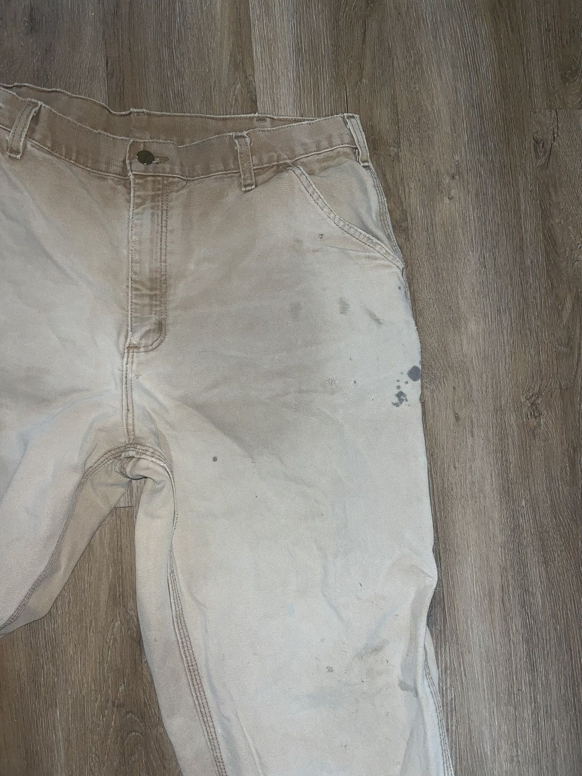 Carhartt Carhartt Work Pants Beige Size 38x32 Size US 38 / EU 54 - 3 Thumbnail