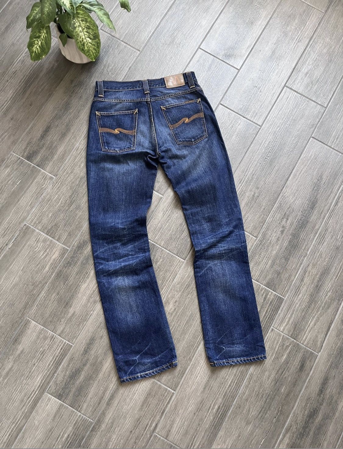 Nudie Jeans × Vintage Nudie Blue Nore Regular Straight Jeans Denim Size US 31 - 1 Thumbnail