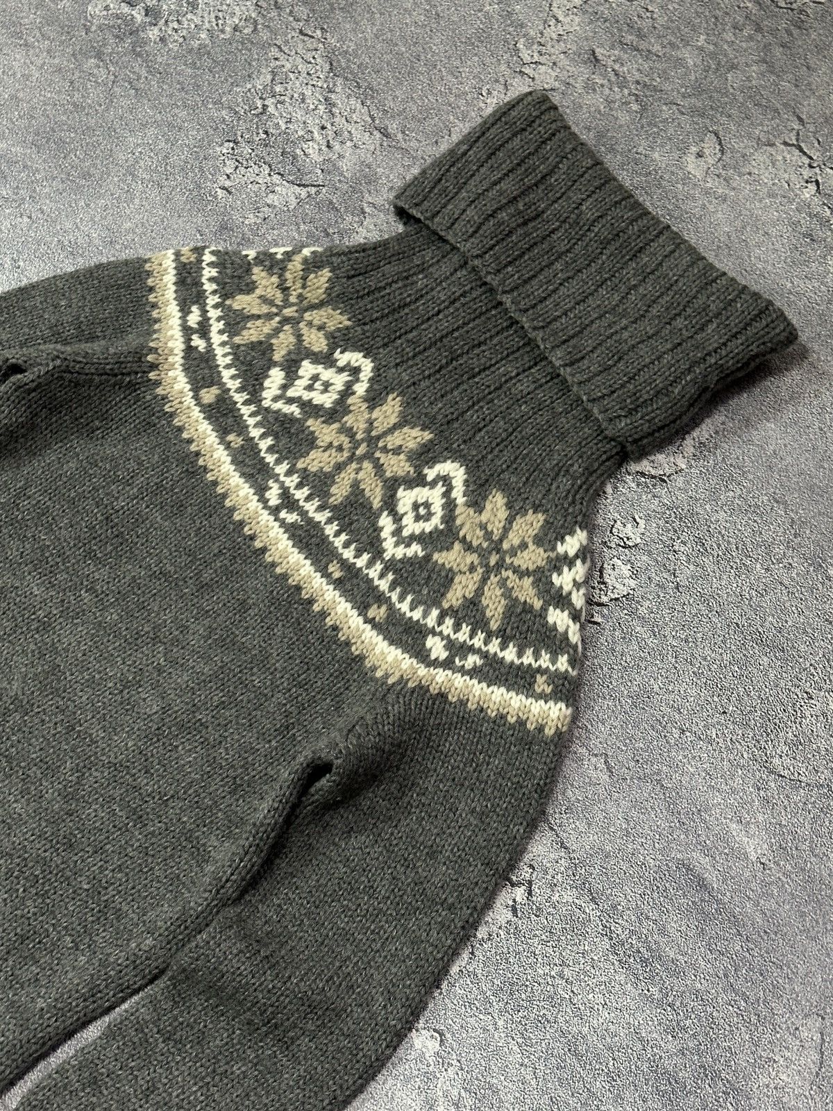 Moncler Vintage Moncler Wool Fair Isle Knit Turtleneck Sweater S Size S / US 4 / IT 40 - 13 Thumbnail