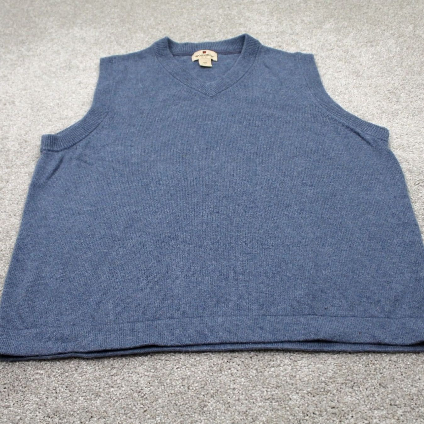 Vintage Woolrich Sweater Vest Mens Large Blue Cotton/Lambswool V-Neck Soft Pullover Vest Mens Large Blue Woolrich Sweater Vest Size US L / EU 52-54 / 3 - 2 Thumbnail