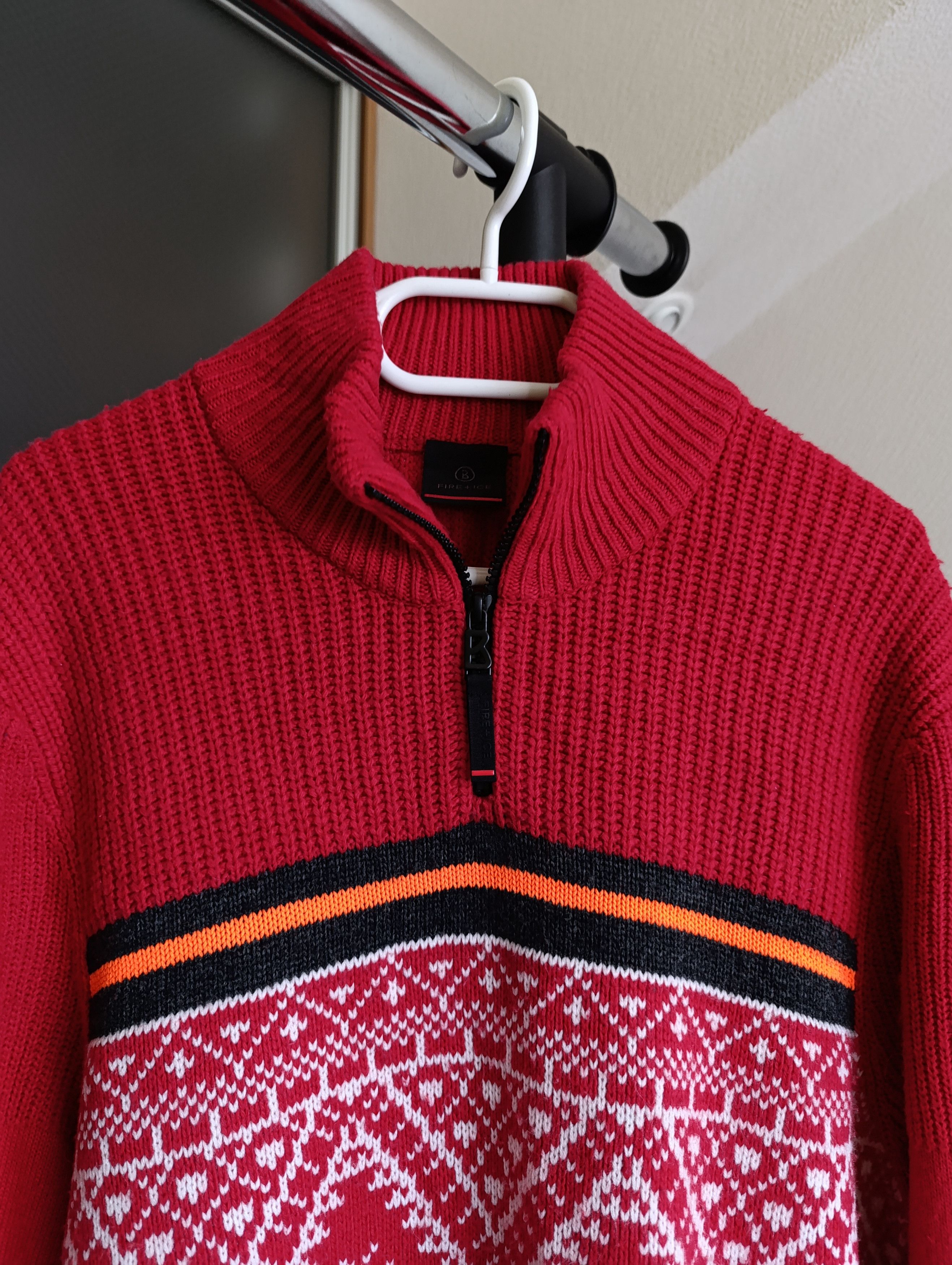 Bogner BOGNER FIRE & ICE MENS WOOL BLEND ZIP KNIT SWEATER PULLOVER Size US XL / EU 56 / 4 - 2 Thumbnail