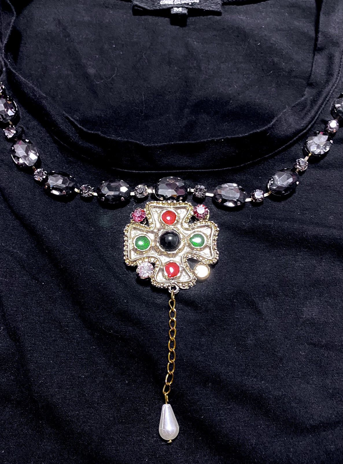 Junya Watanabe Junya Watanabe Comme des Garçons Decorated Necklace Tank Top Size M / US 6-8 / IT 42-44 - 5 Thumbnail