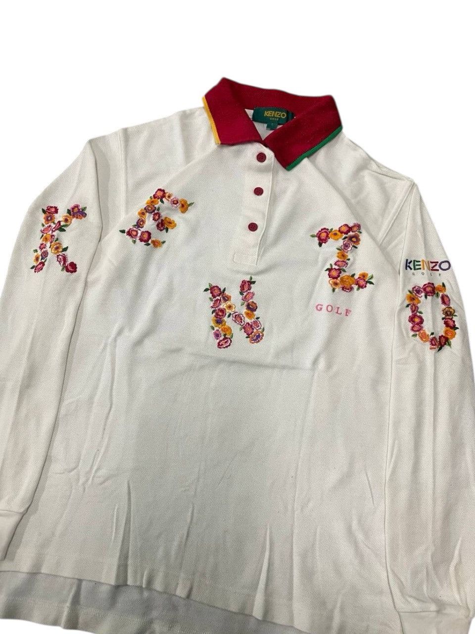 Kenzo KENZO GOLF EMBROIDED BLOOMS COLOURFULL Size XS / US 0-2 / IT 36-38 - 3 Thumbnail