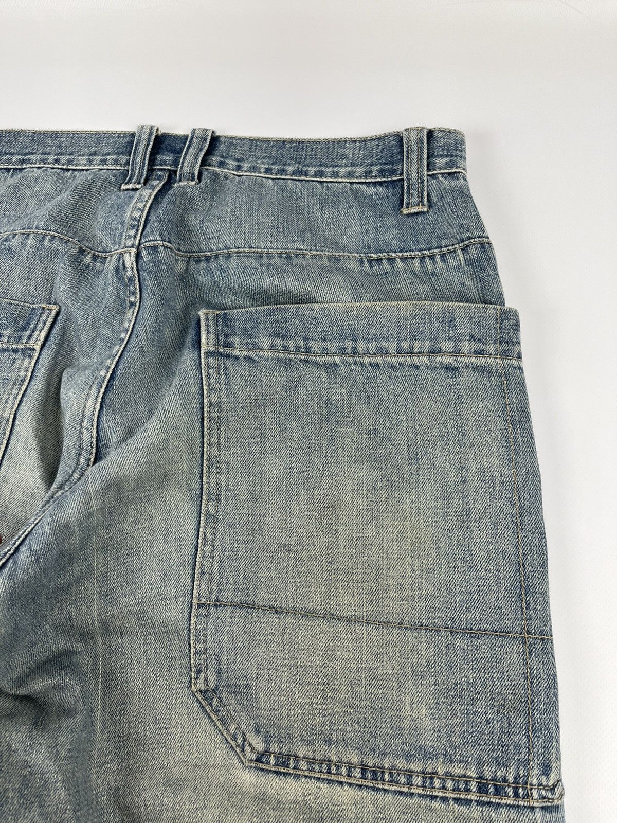Ecko Unltd. × JNCO × Japanese Brand Vintage Faded Baggy Distressed Jeans Ed Hardy Style Denim Y2K Size US 30 / EU 46 - 18 Thumbnail