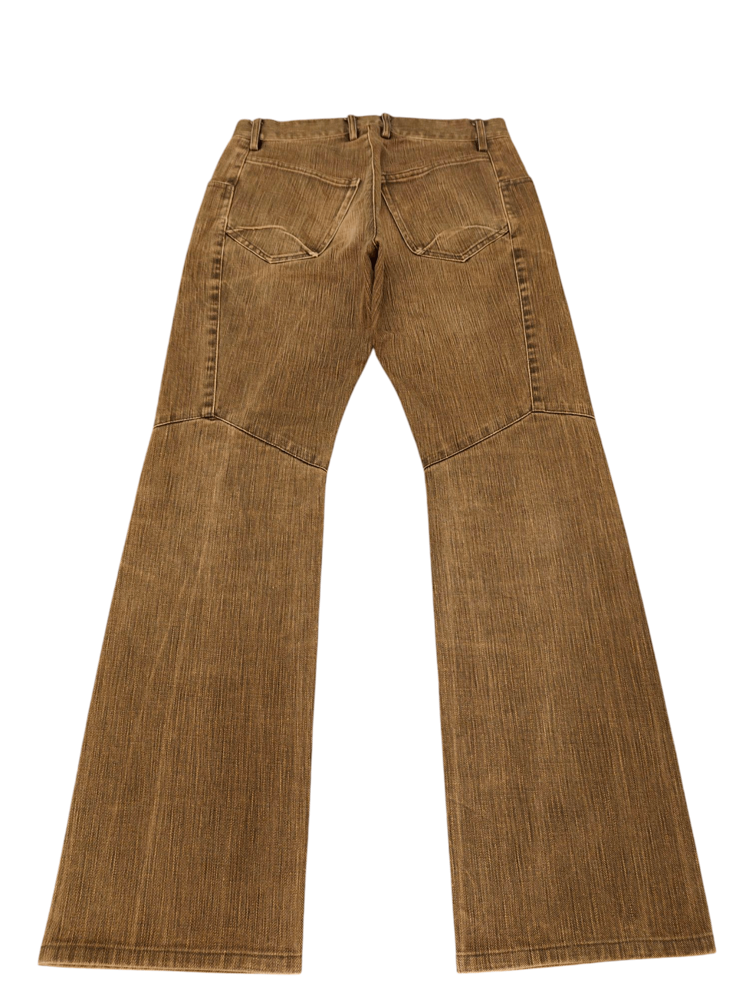 If Six Was Nine Flare Jeans Hodinova Japan Brown Orange Denim Bootcut Lgb Size US 30 / EU 46 - 11 Thumbnail